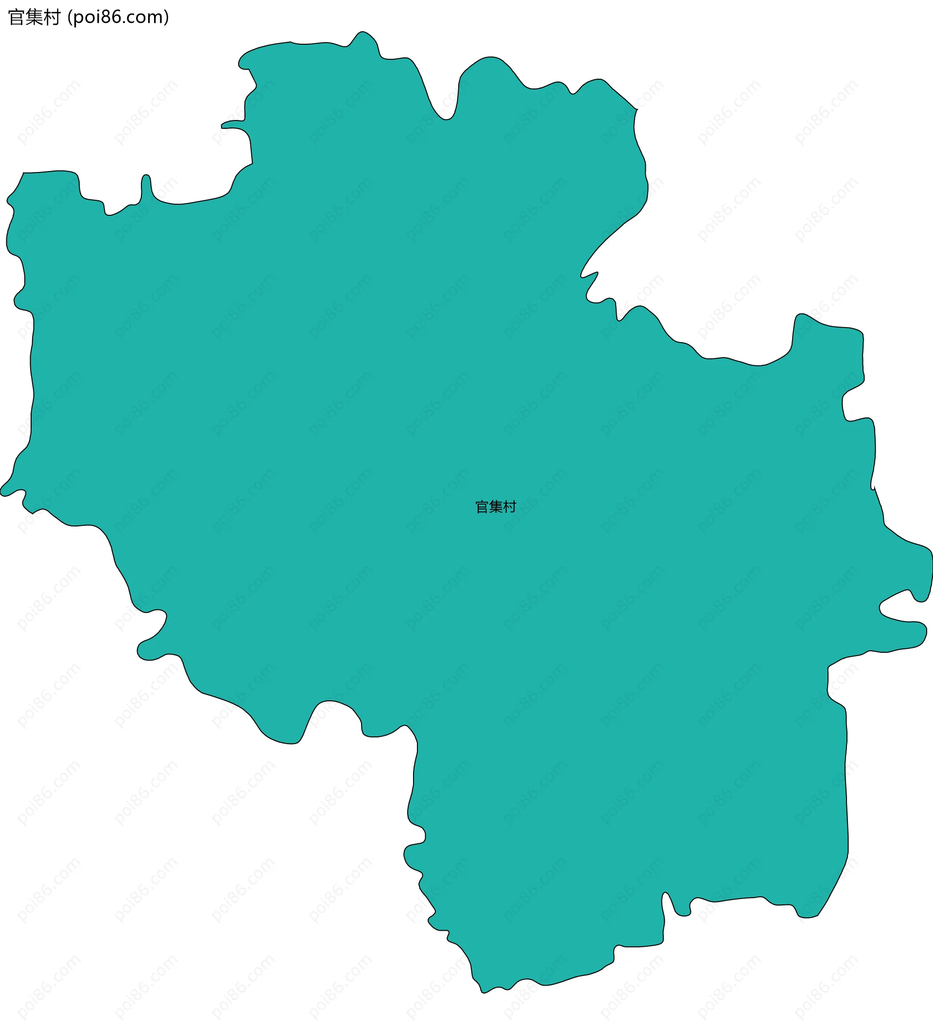 官集村边界地图