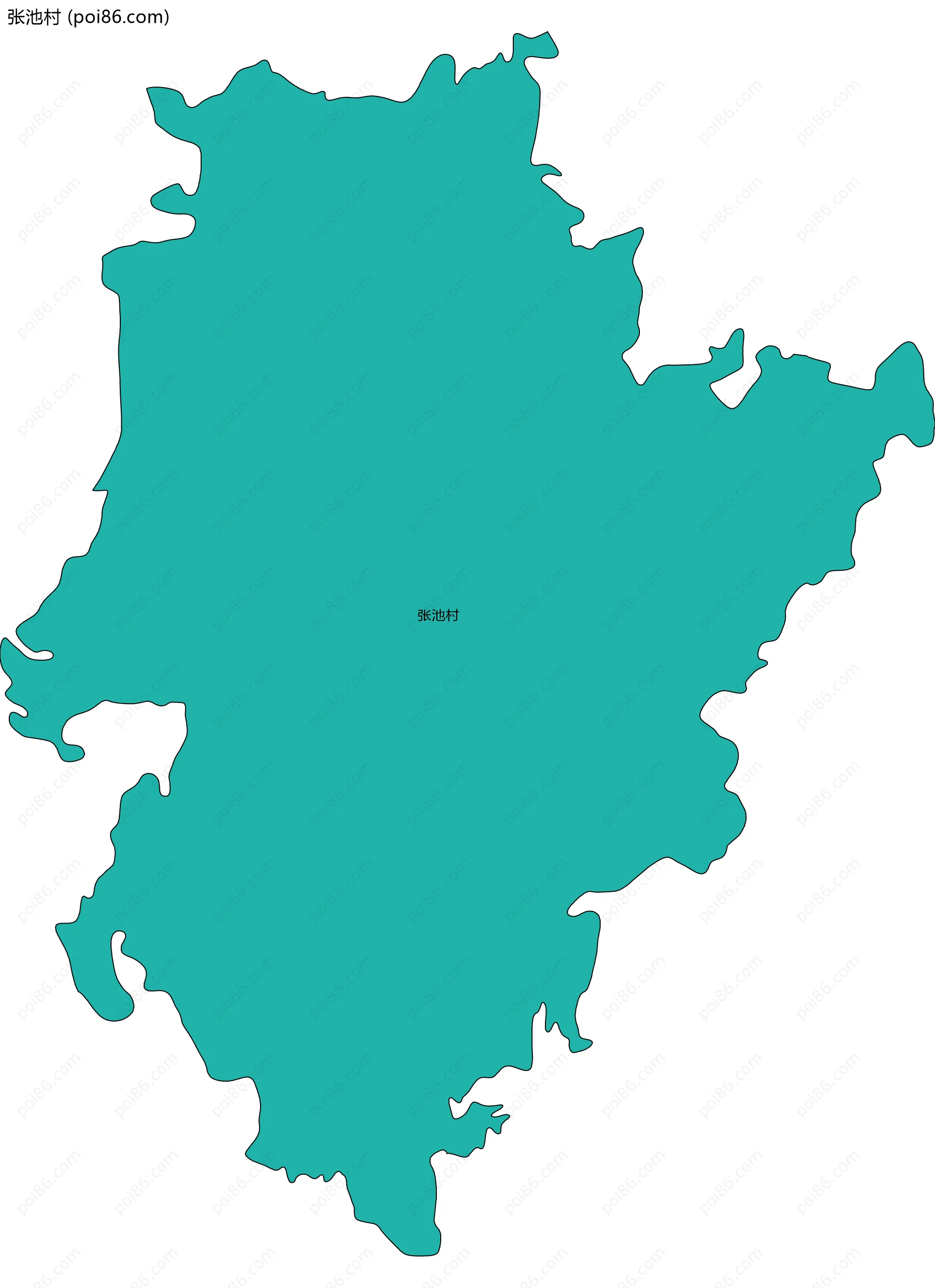 张池村边界地图