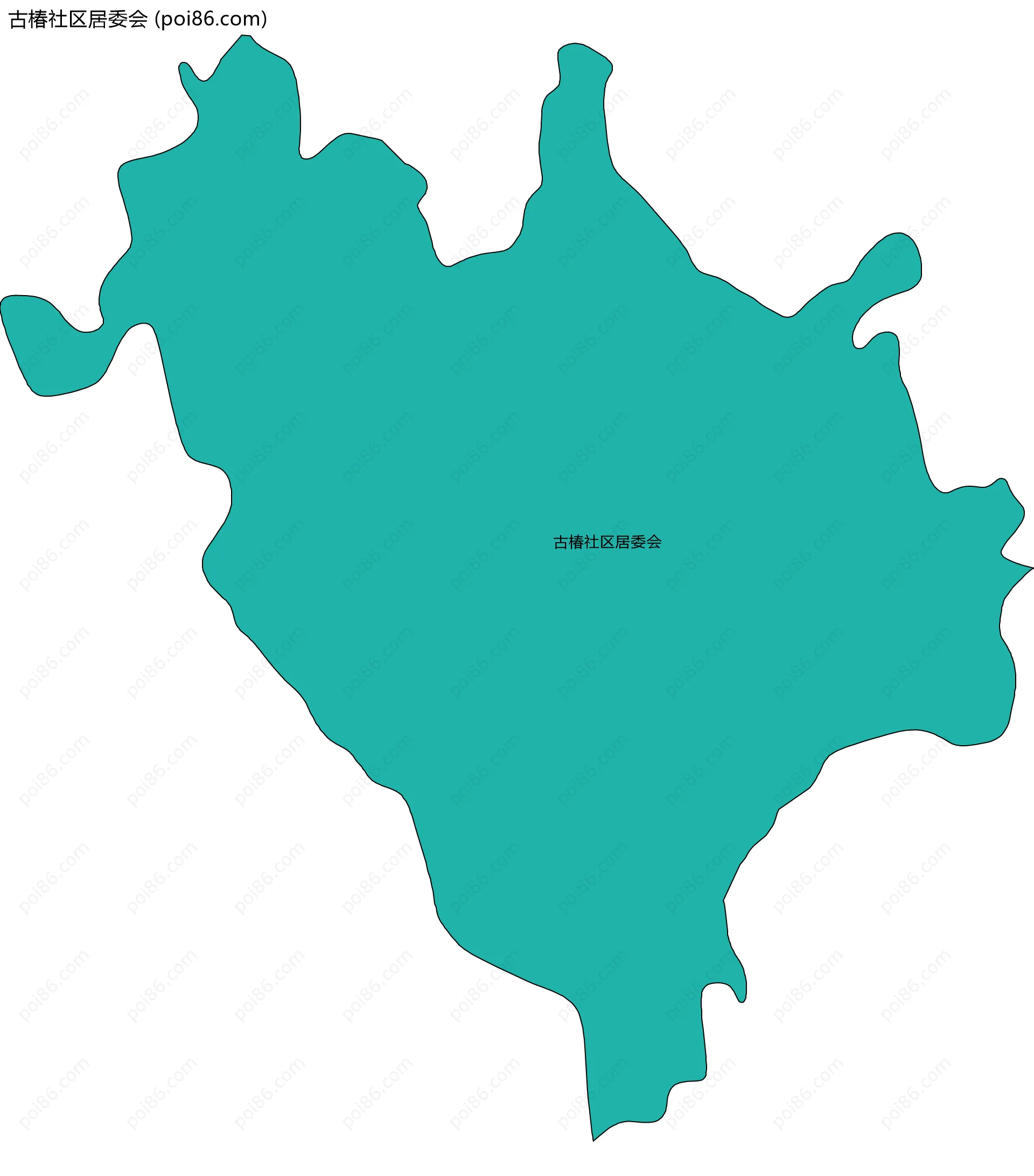 古椿社区居委会边界地图