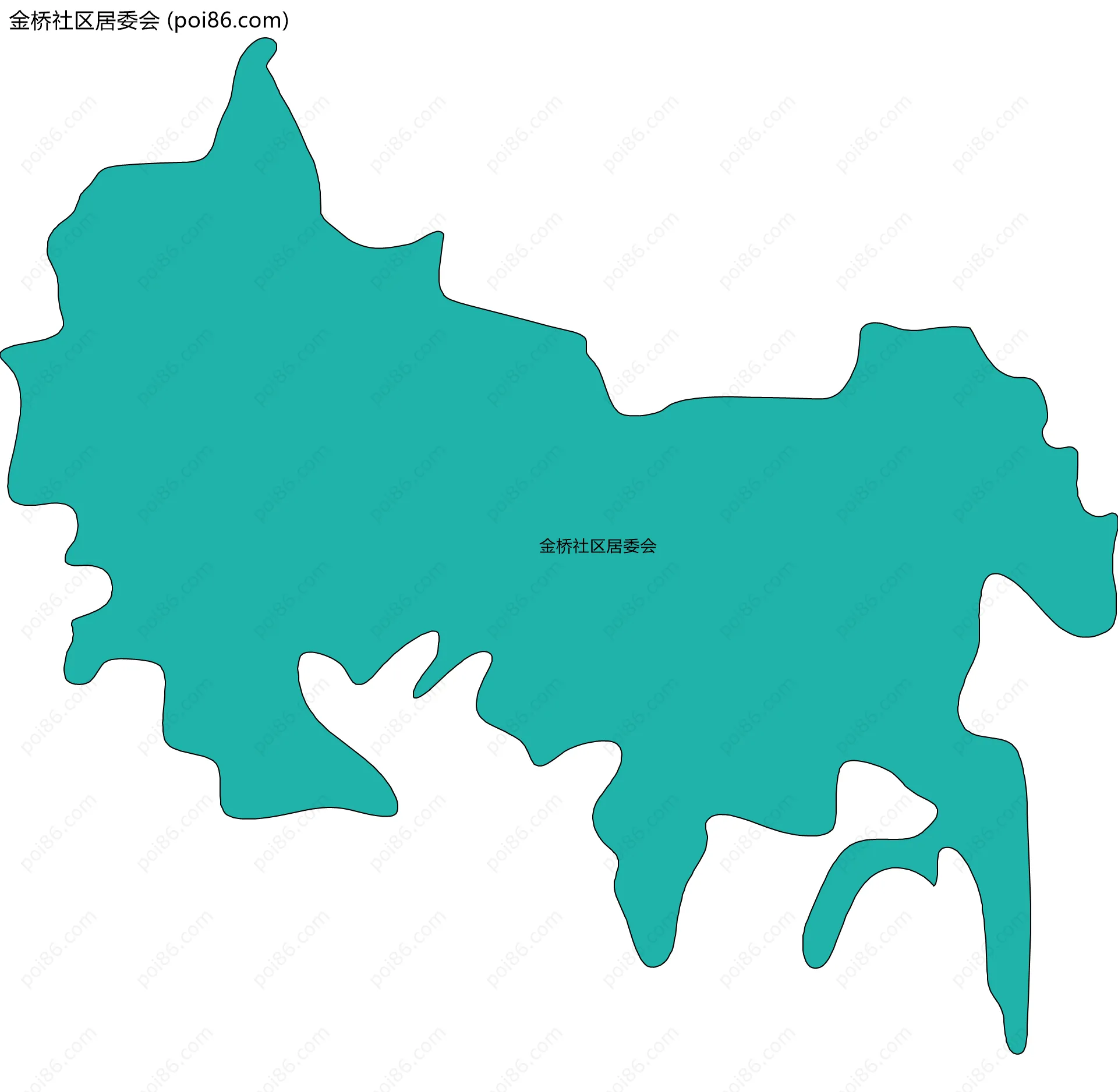 金桥社区居委会边界地图