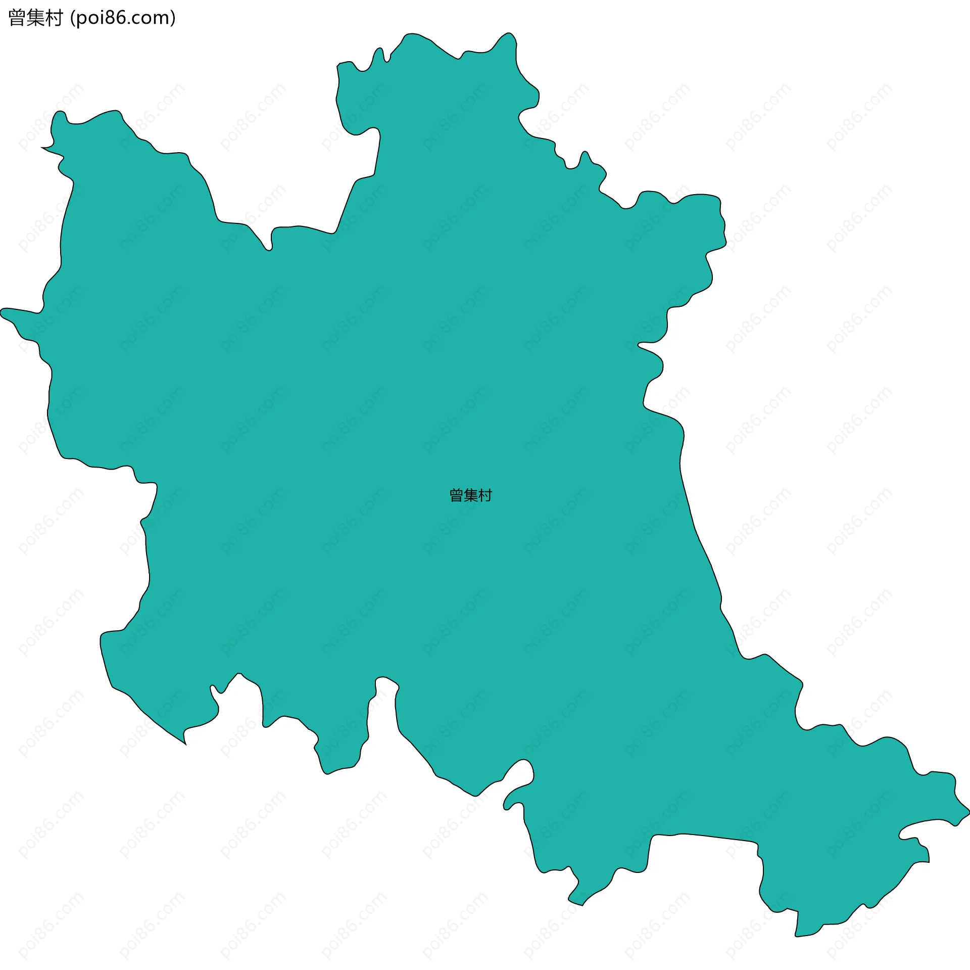 曾集村边界地图
