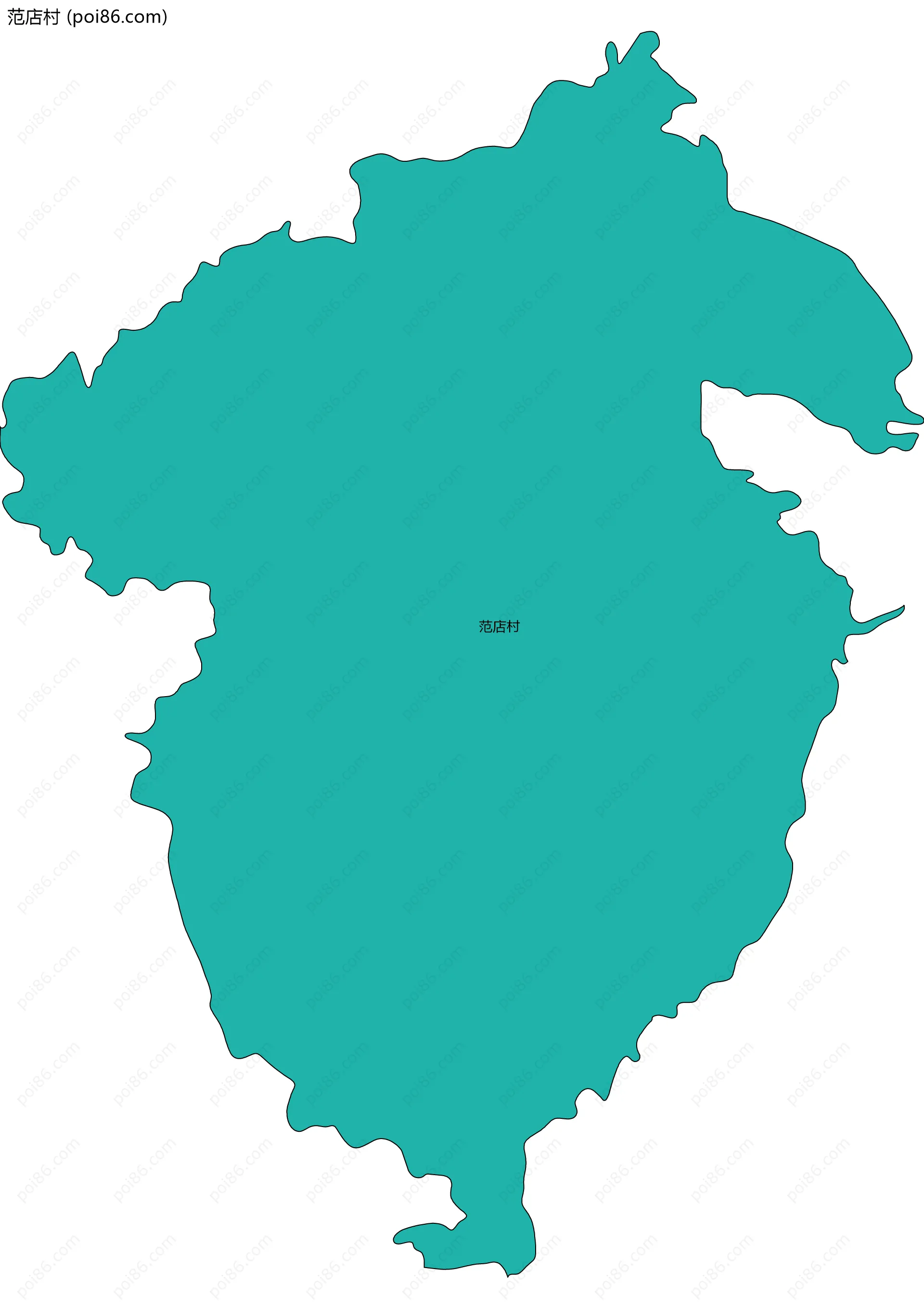 范店村边界地图