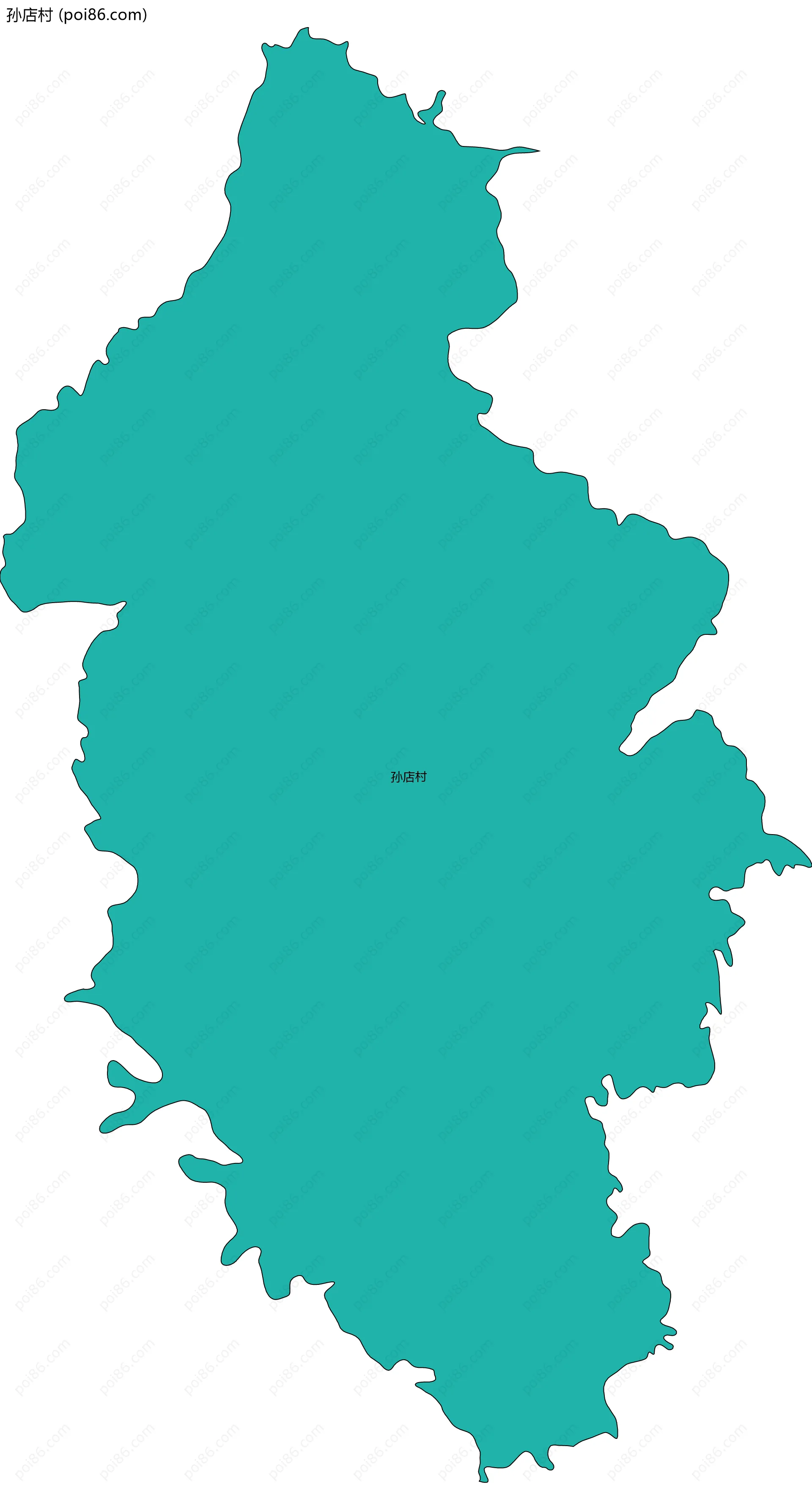 孙店村边界地图