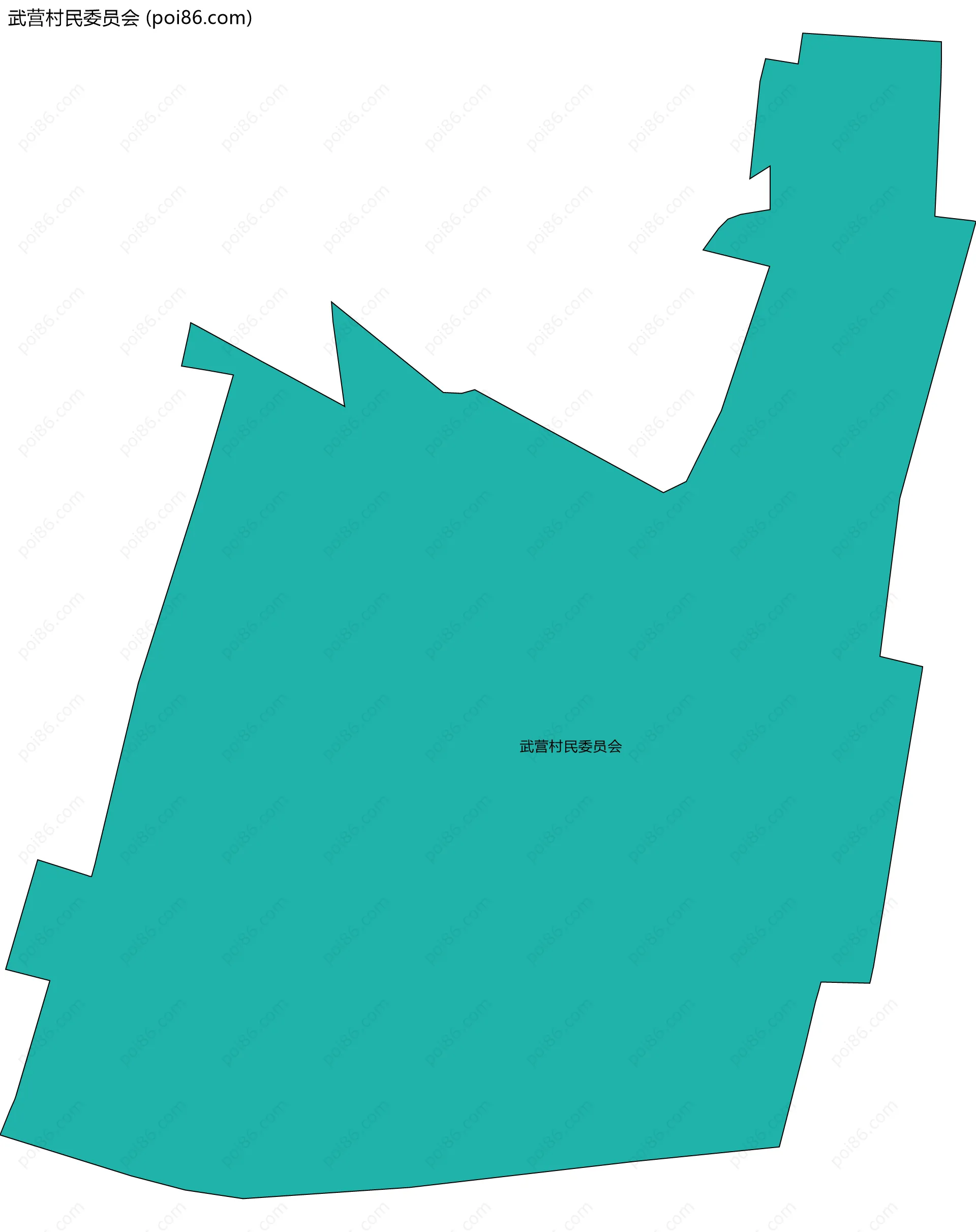 武营村民委员会边界地图