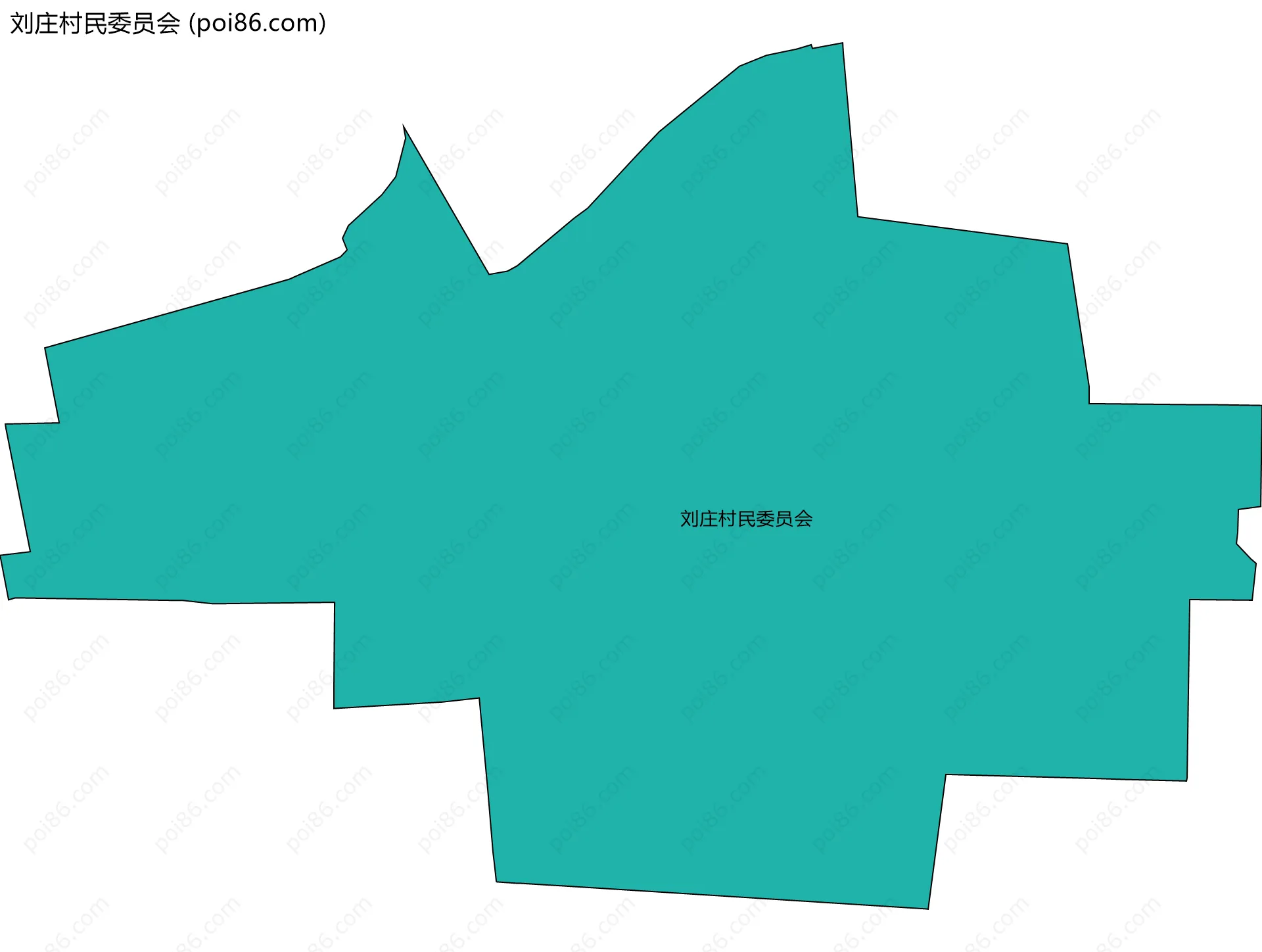 刘庄村民委员会边界地图