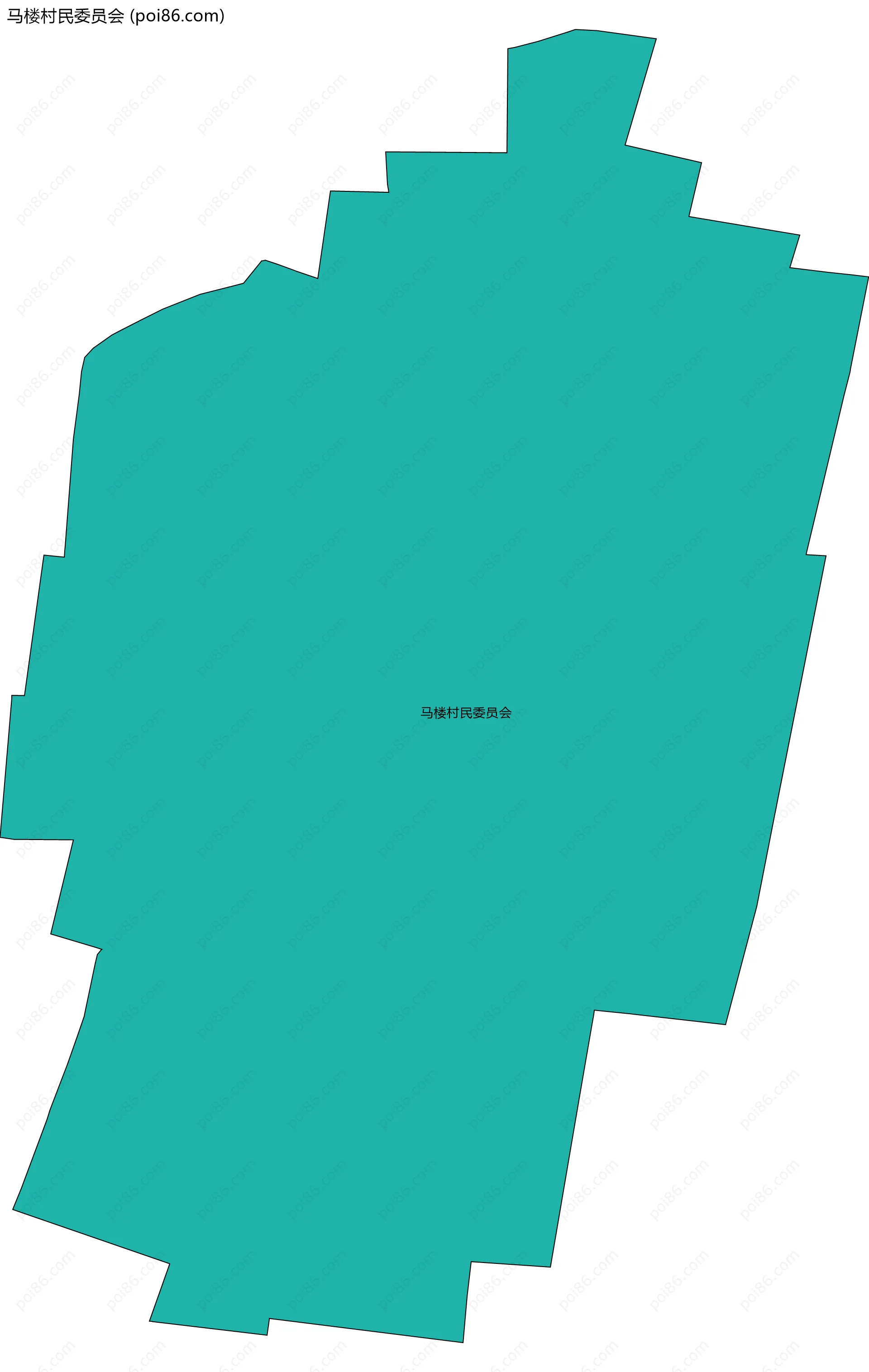 马楼村民委员会边界地图