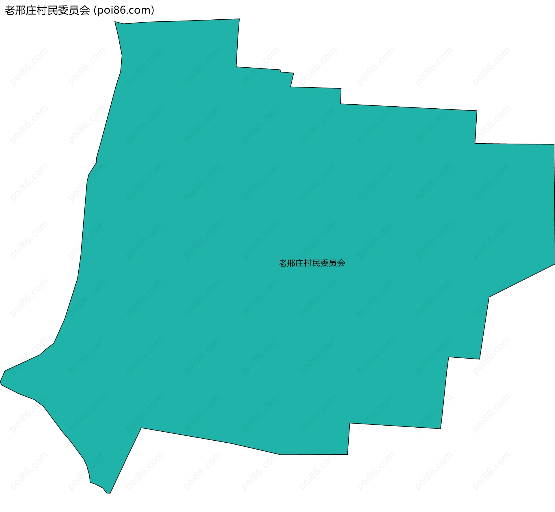 老邢庄村民委员会边界地图