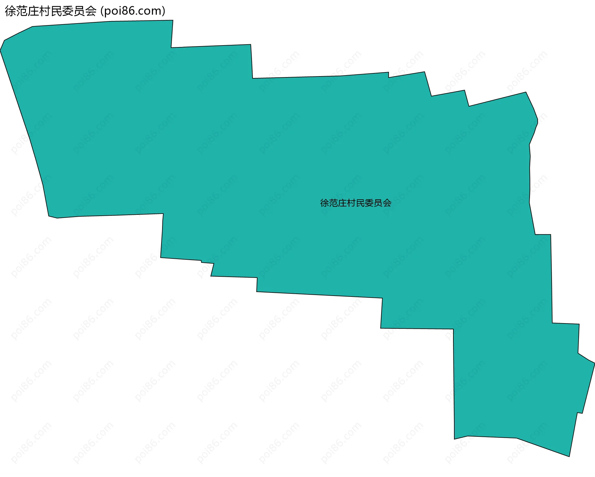 徐范庄村民委员会边界地图