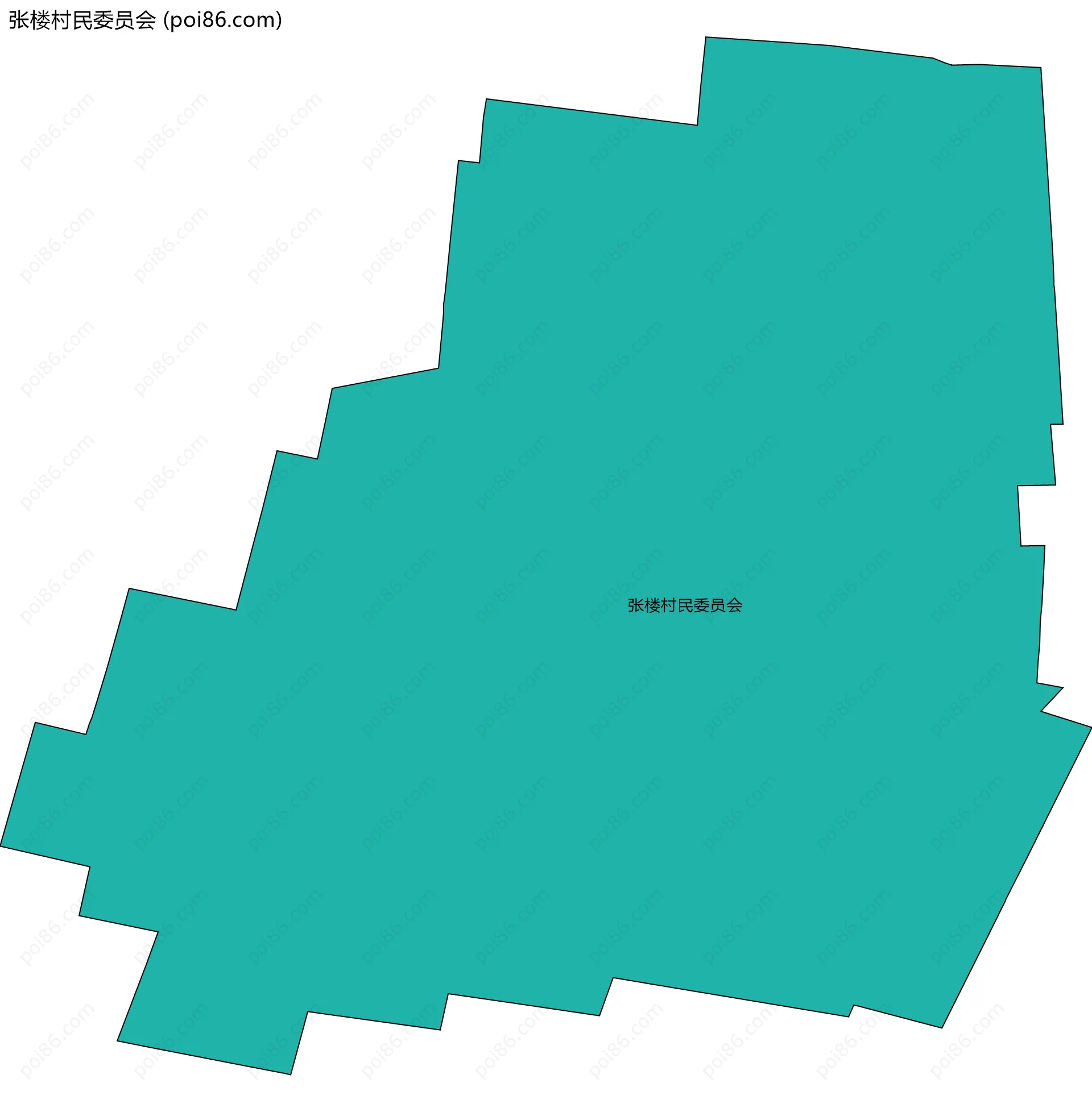 张楼村民委员会边界地图