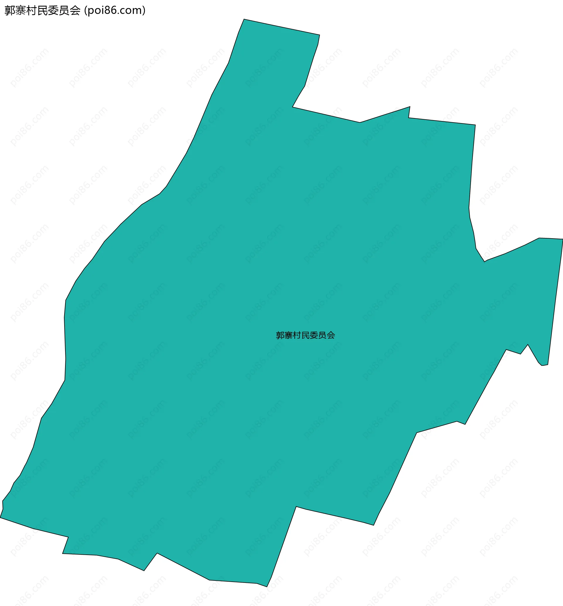 郭寨村民委员会边界地图