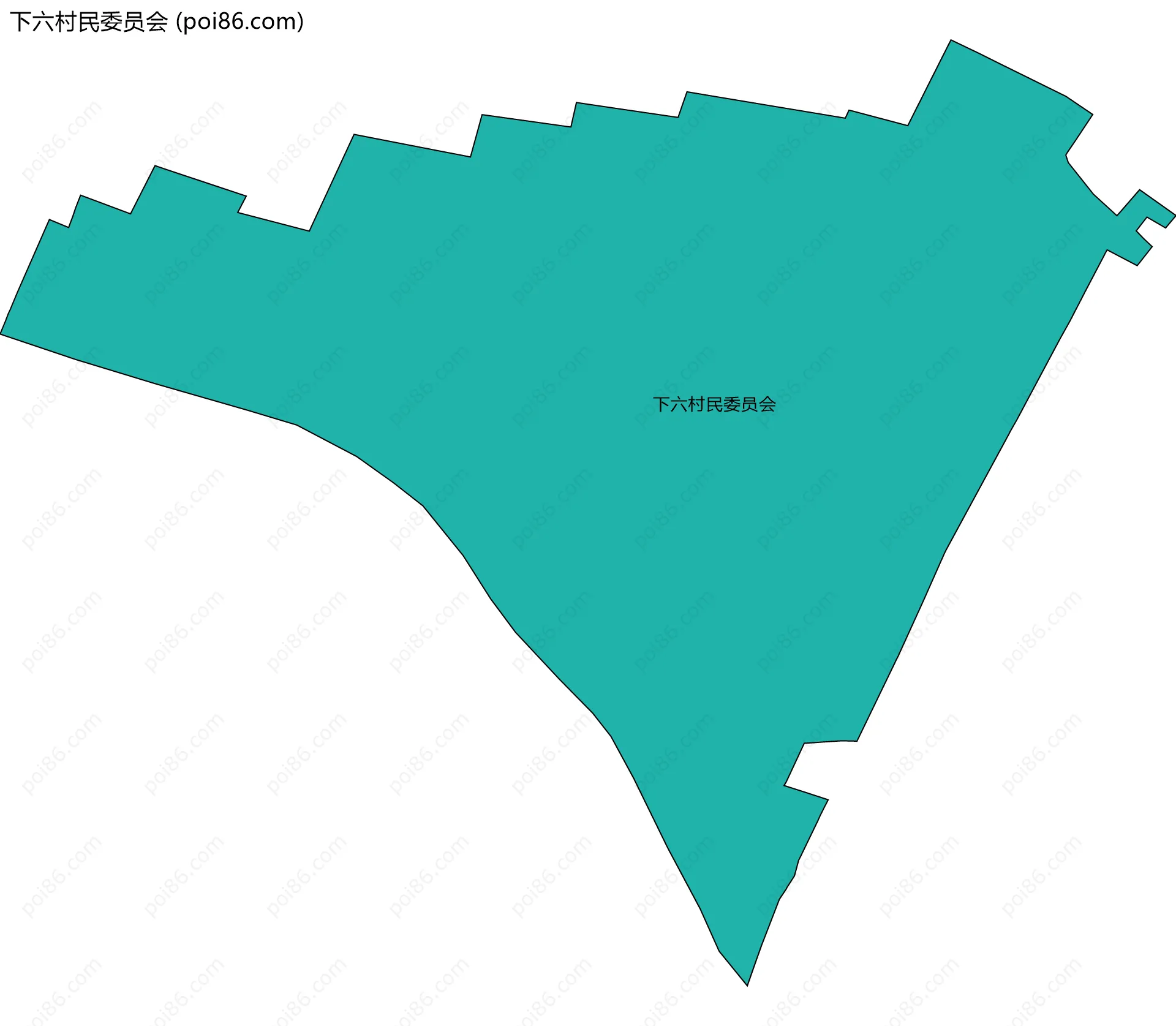 下六村民委员会边界地图