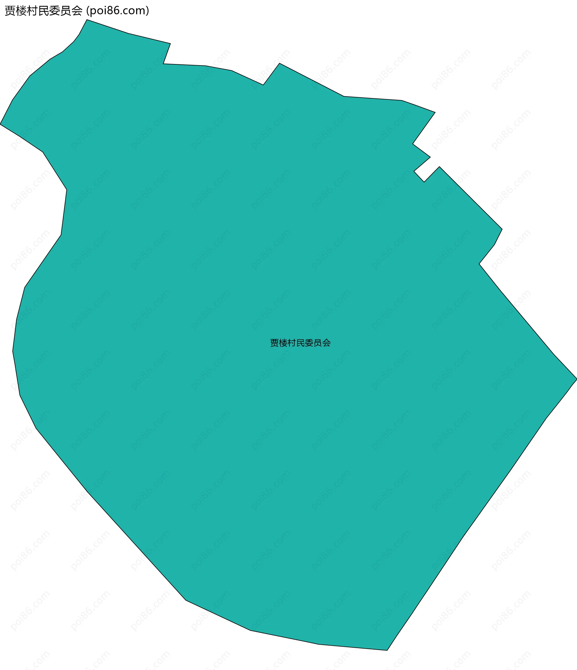 贾楼村民委员会边界地图