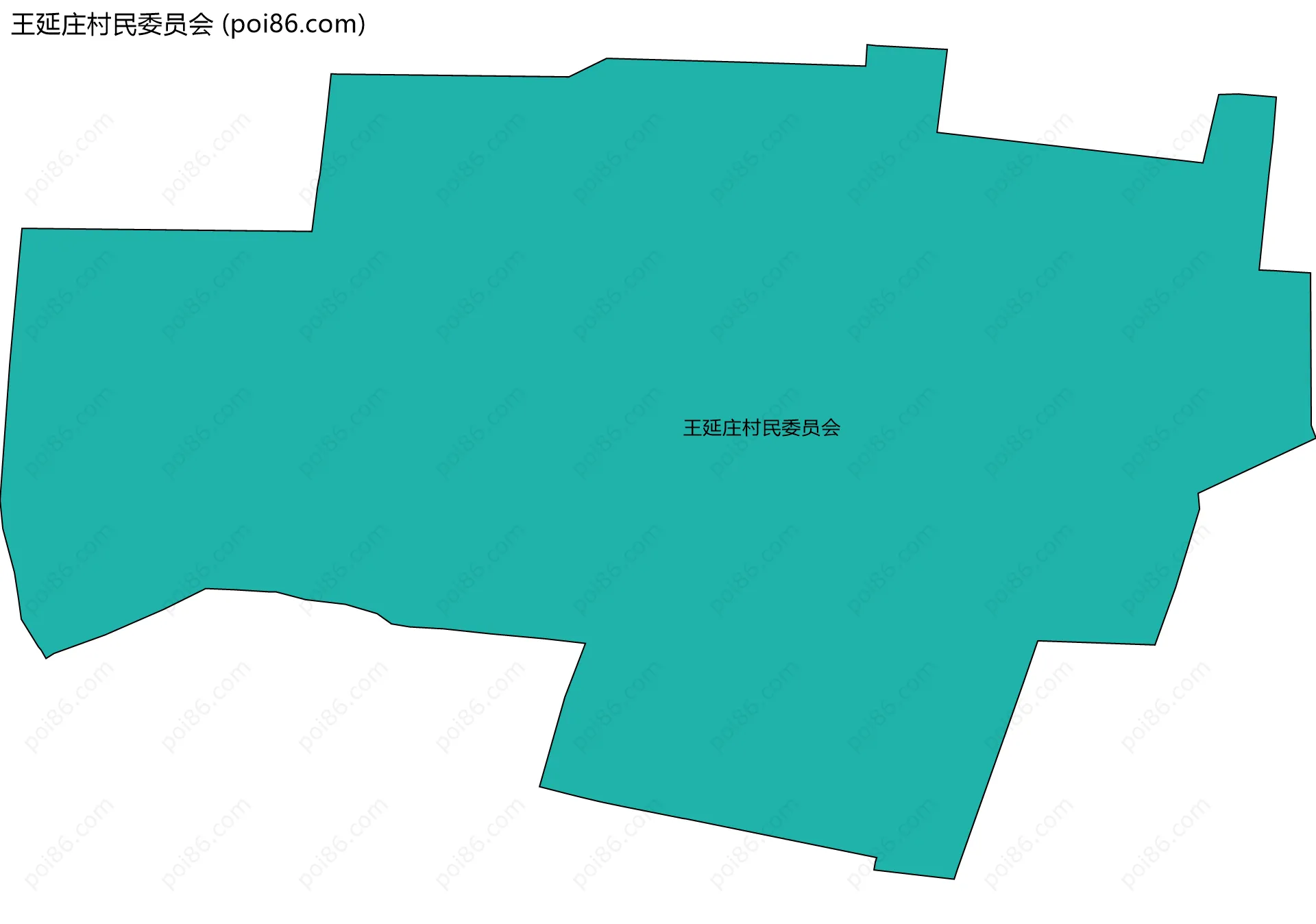 王延庄村民委员会边界地图
