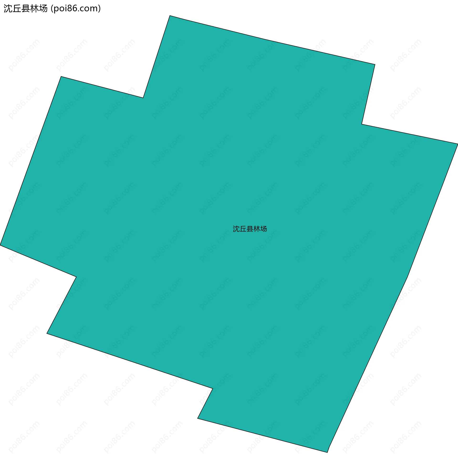 沈丘县林场边界地图