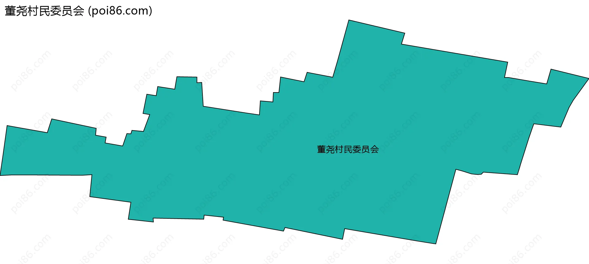 董尧村民委员会边界地图