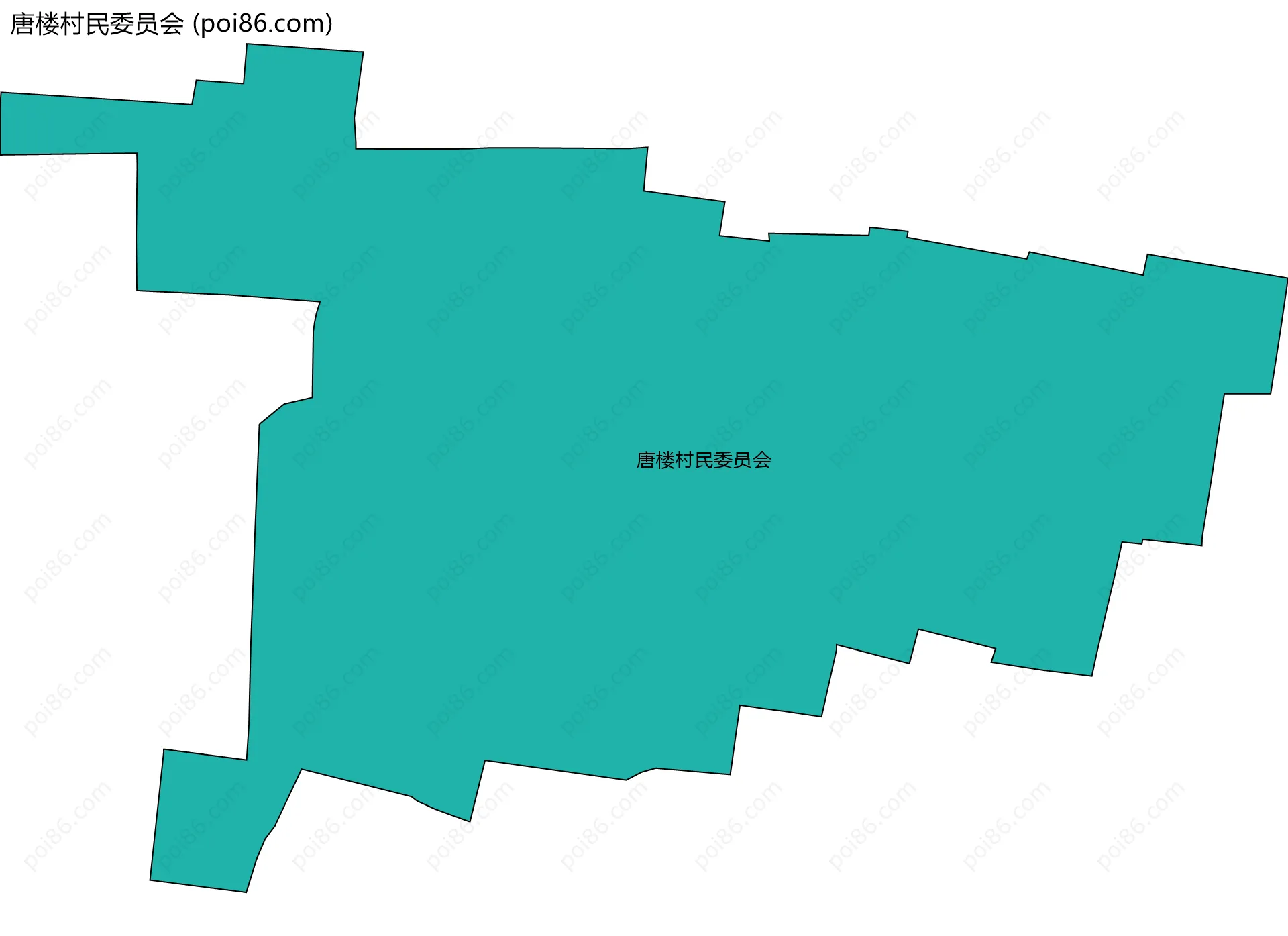唐楼村民委员会边界地图
