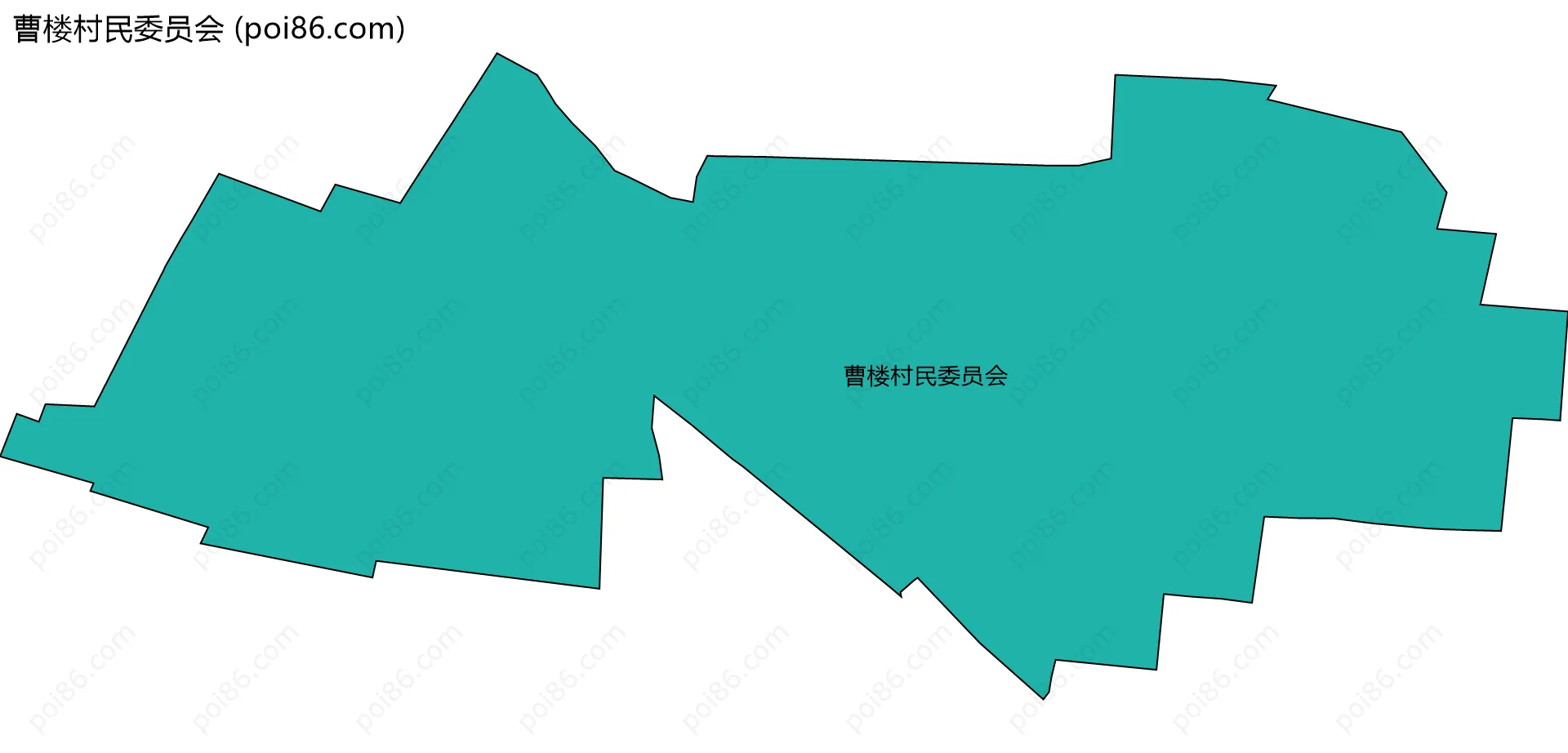 曹楼村民委员会边界地图