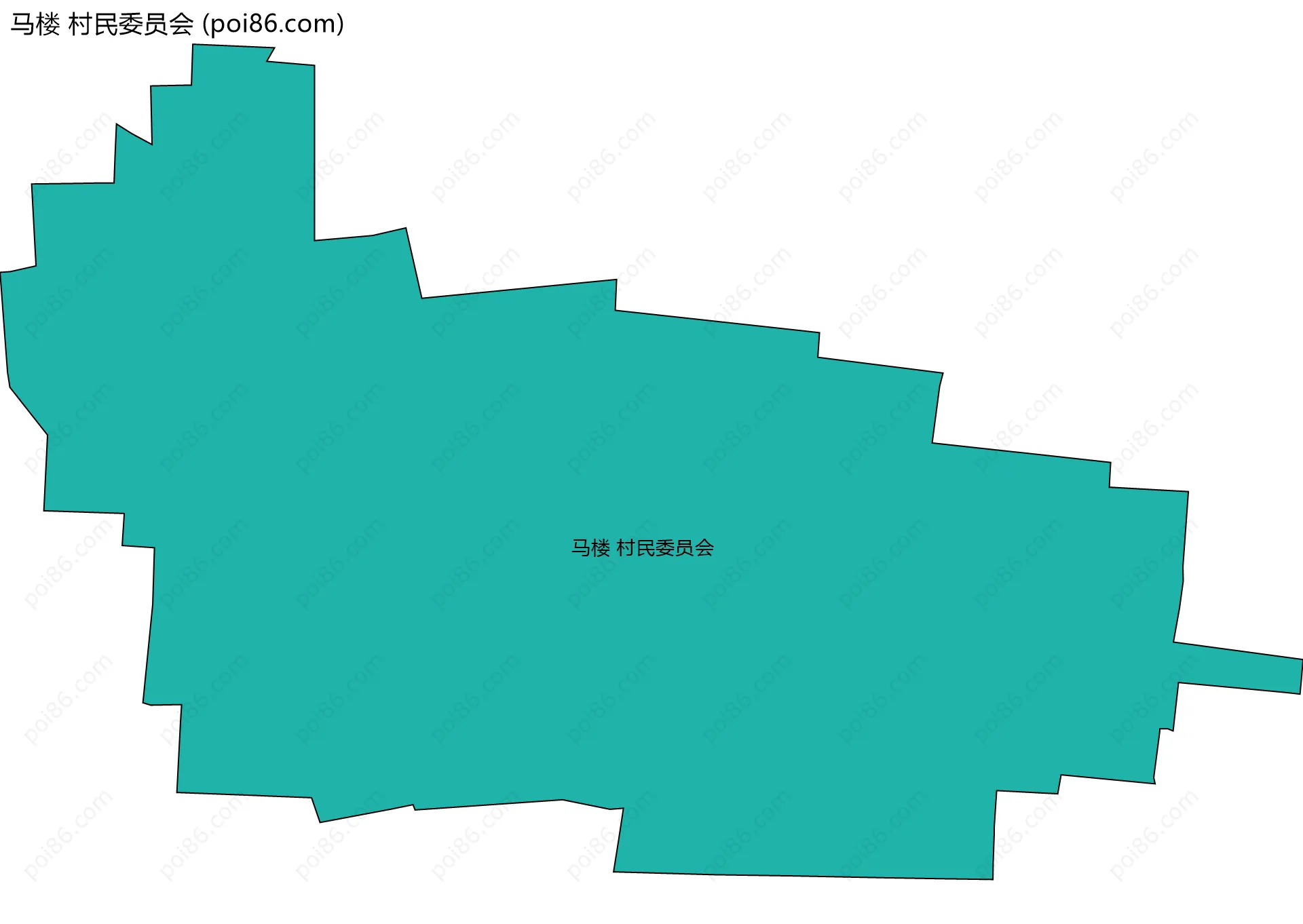 马楼 村民委员会边界地图