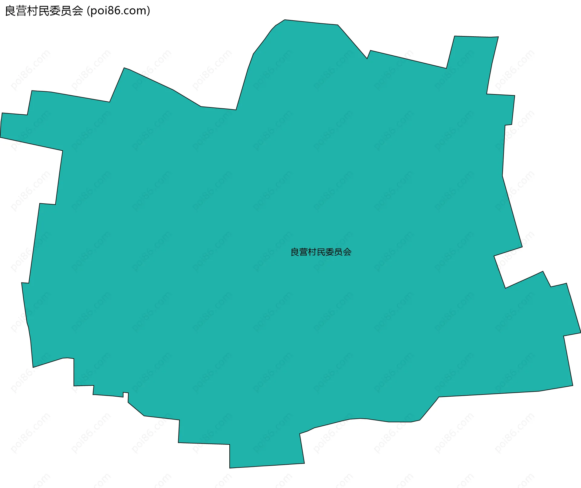良营村民委员会边界地图
