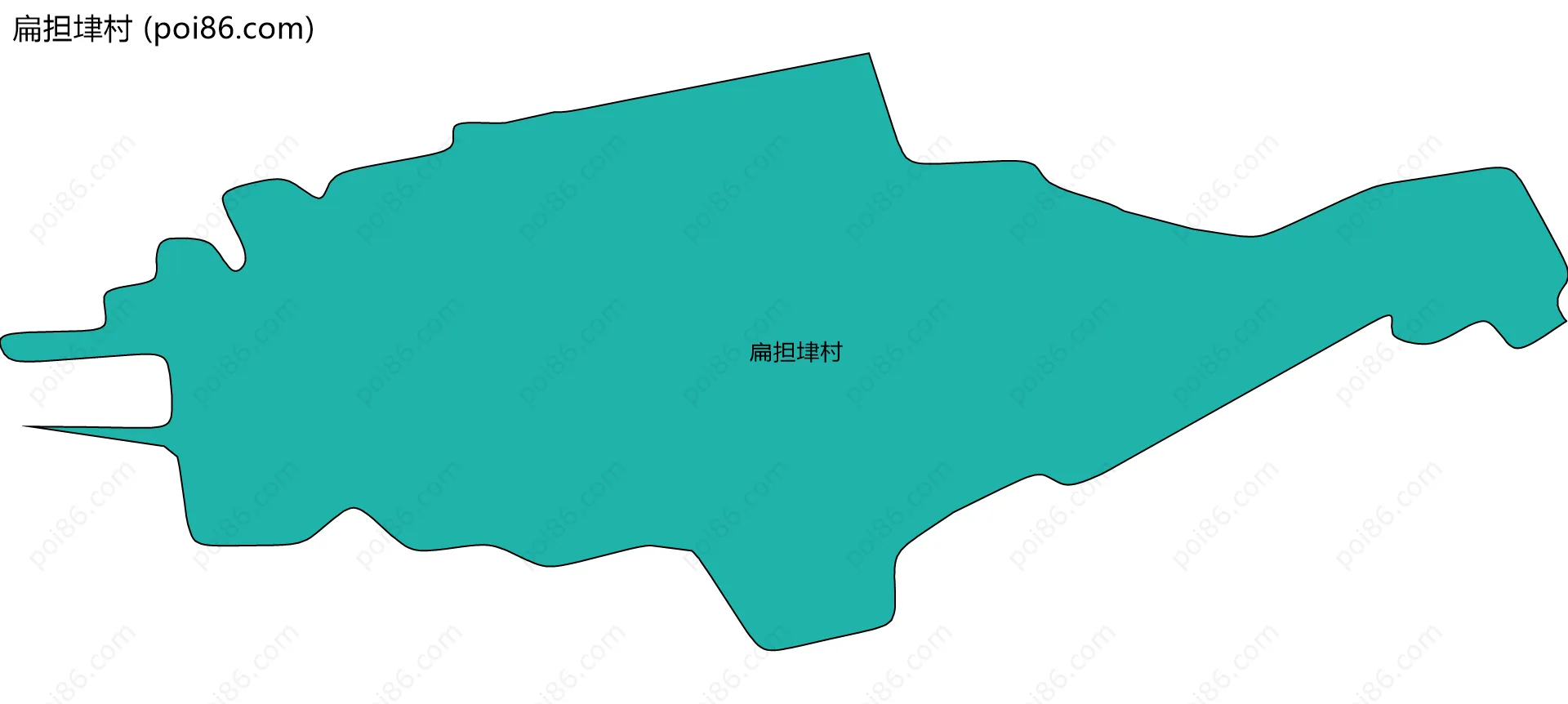 扁担垏村边界地图