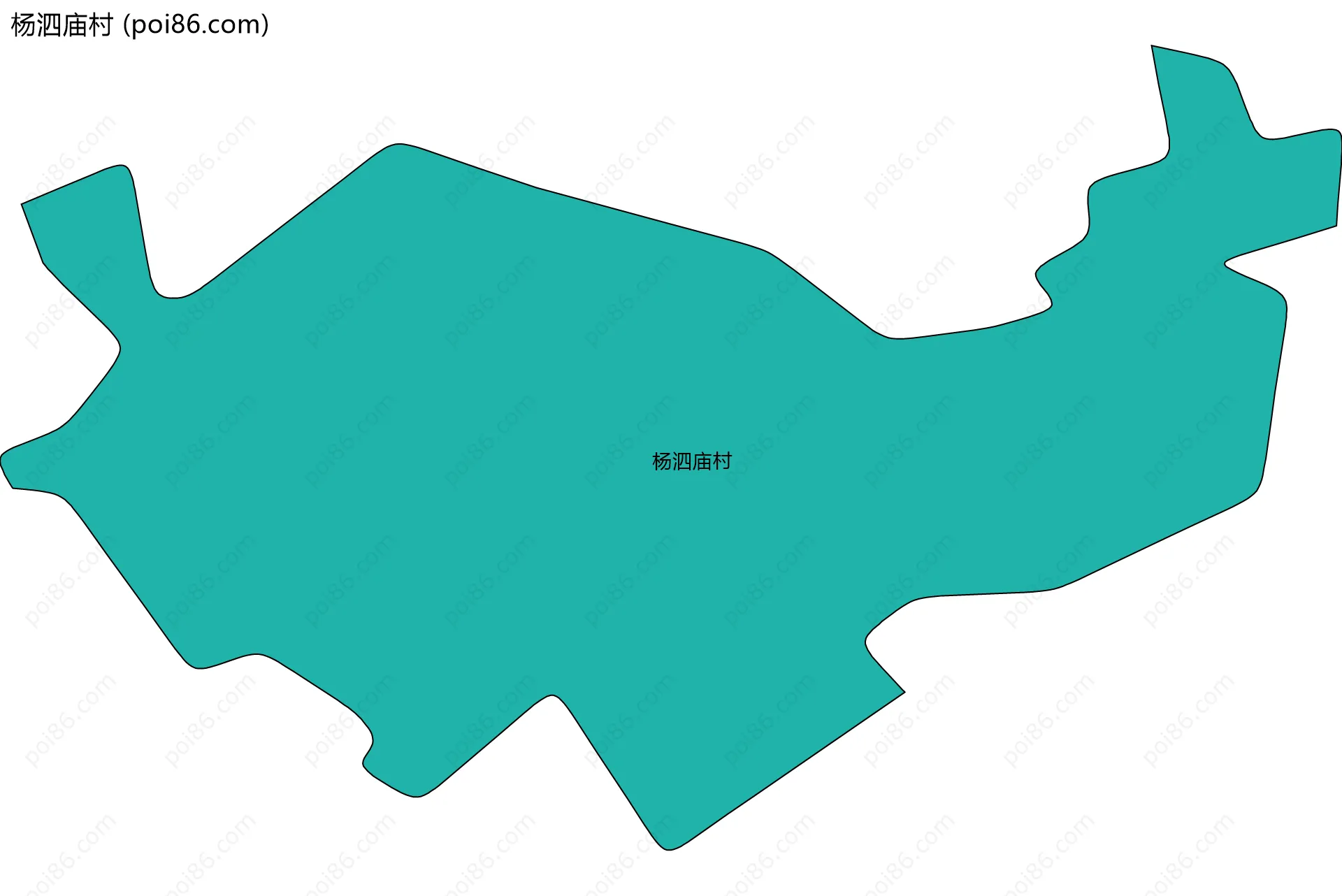 杨泗庙村边界地图
