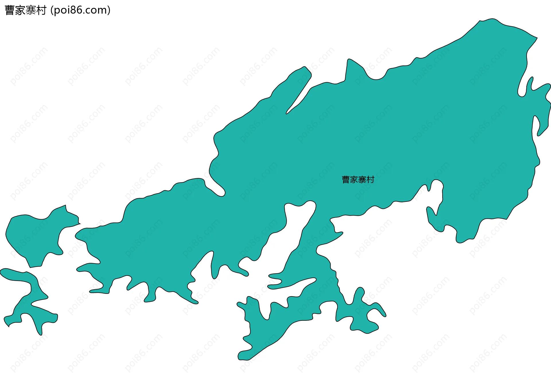 曹家寨村边界地图
