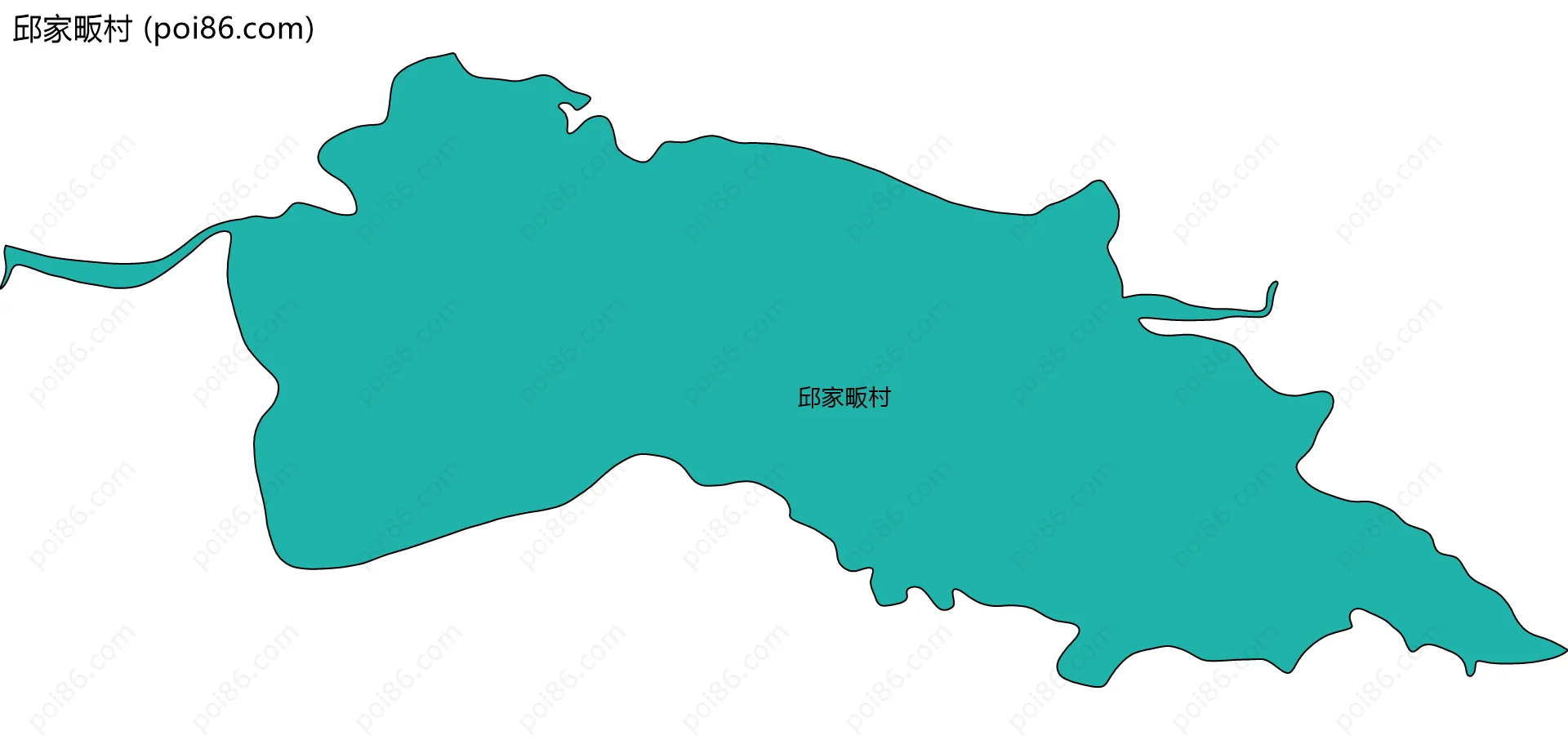 邱家畈村边界地图