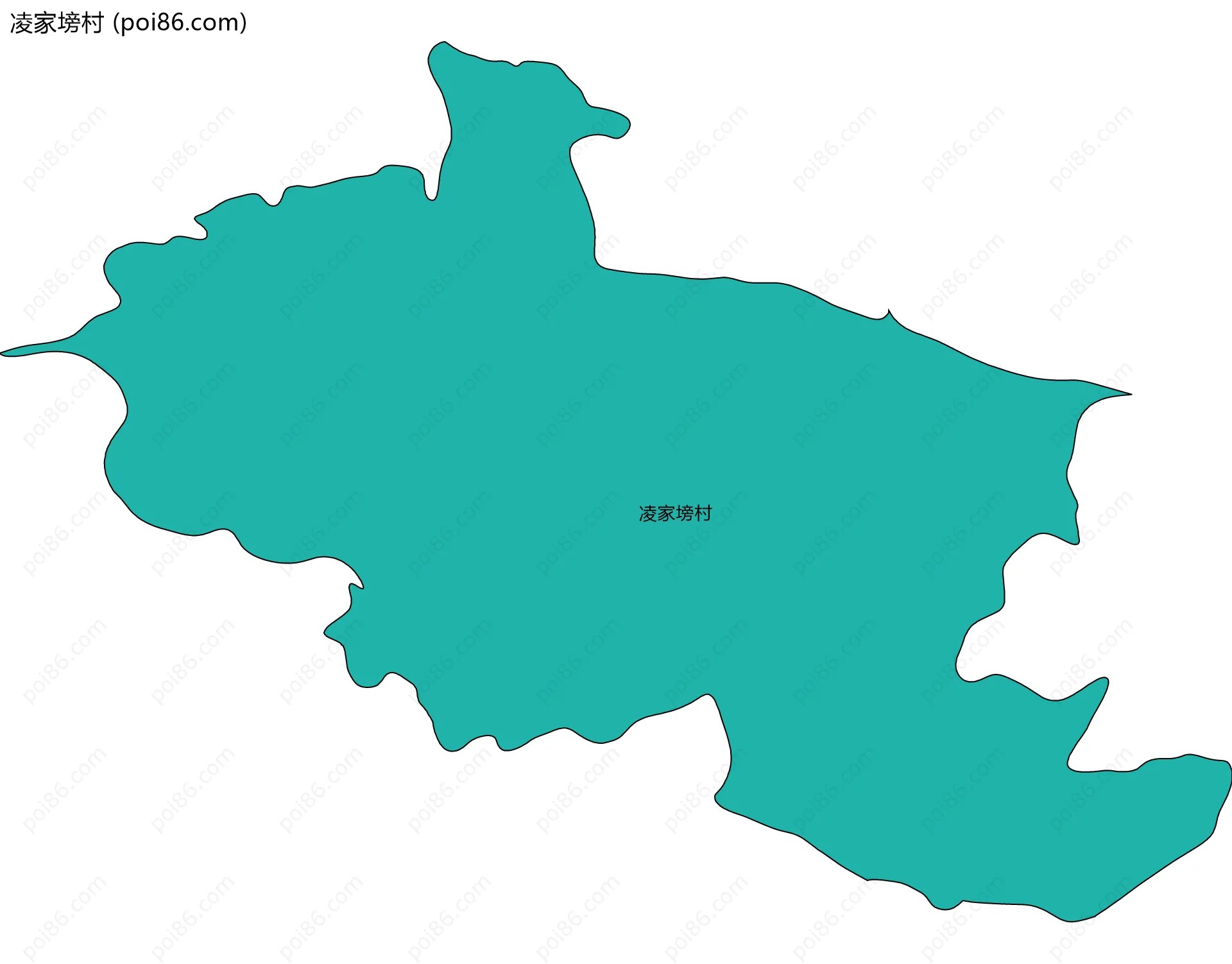 凌家塝村边界地图