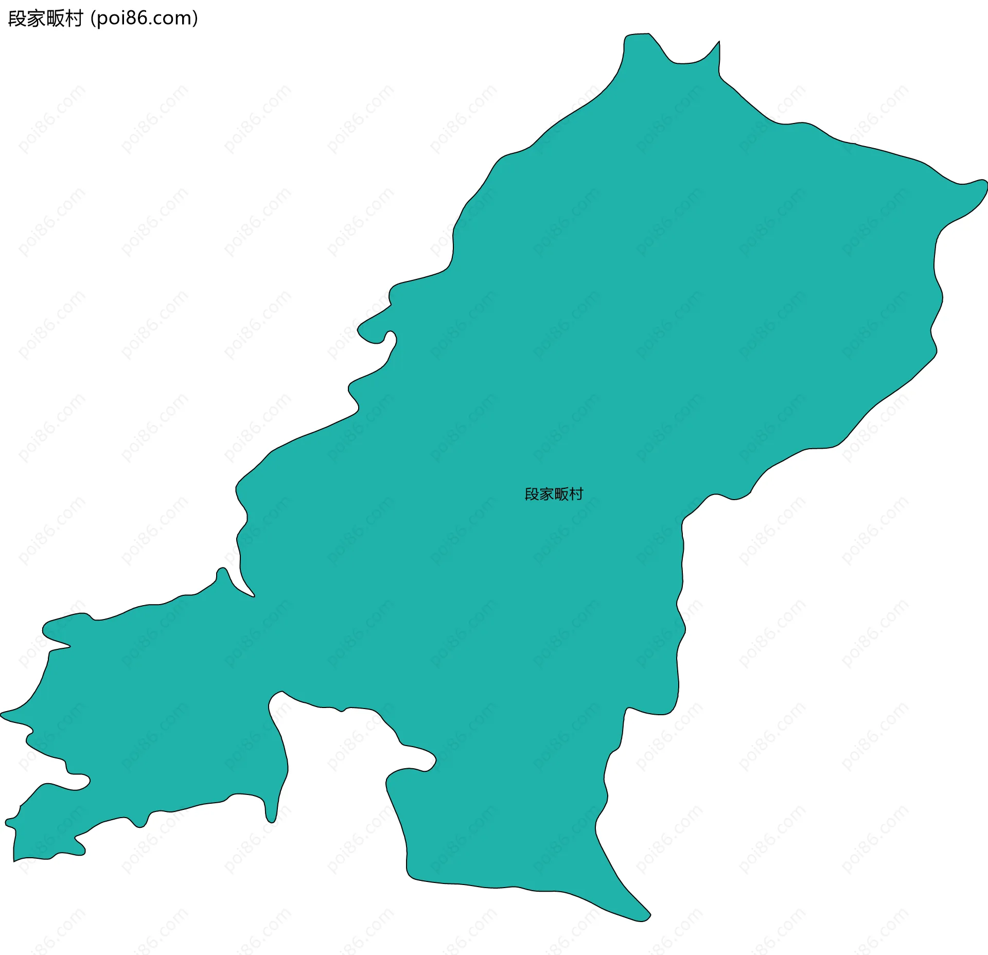 段家畈村边界地图