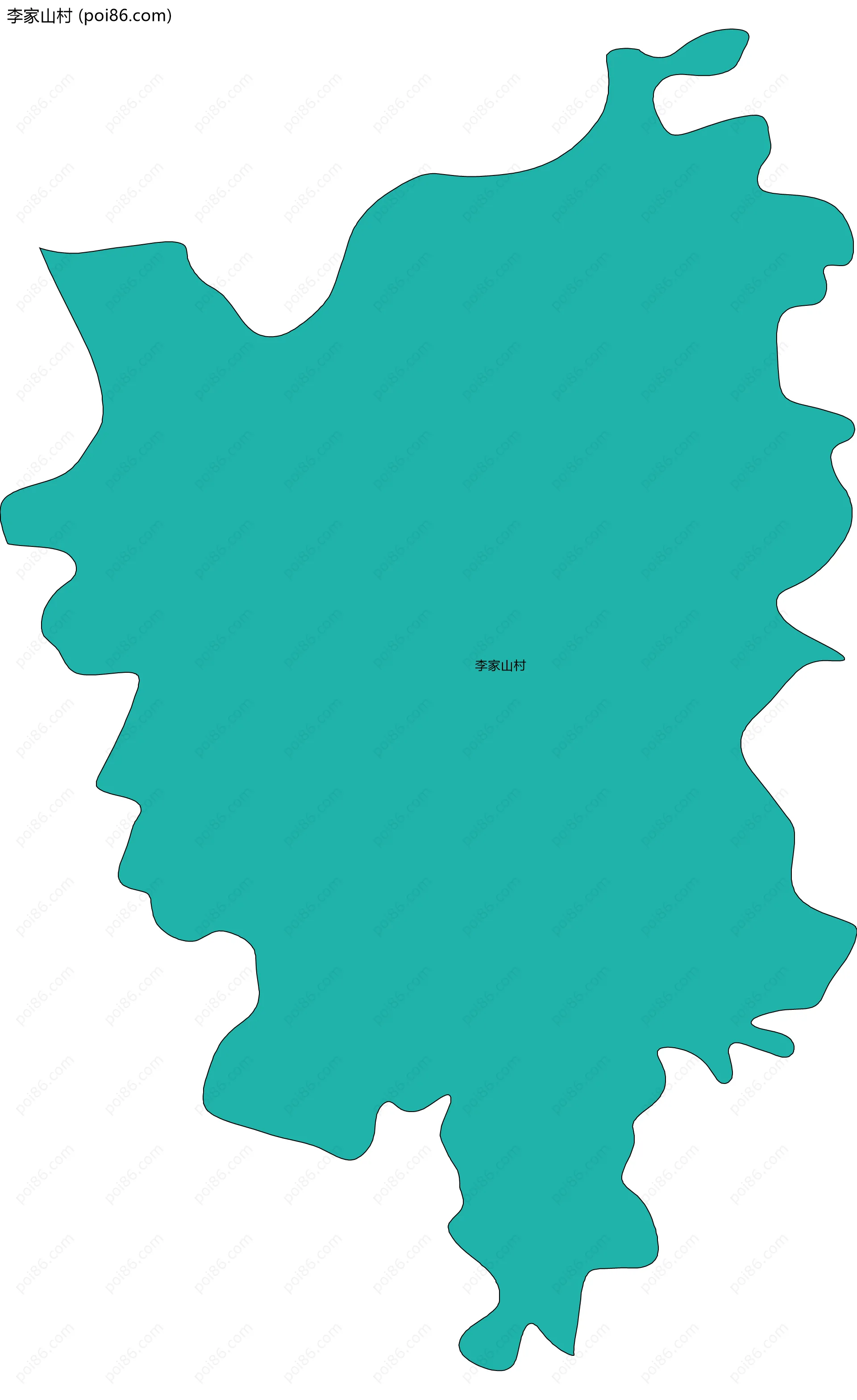 李家山村边界地图