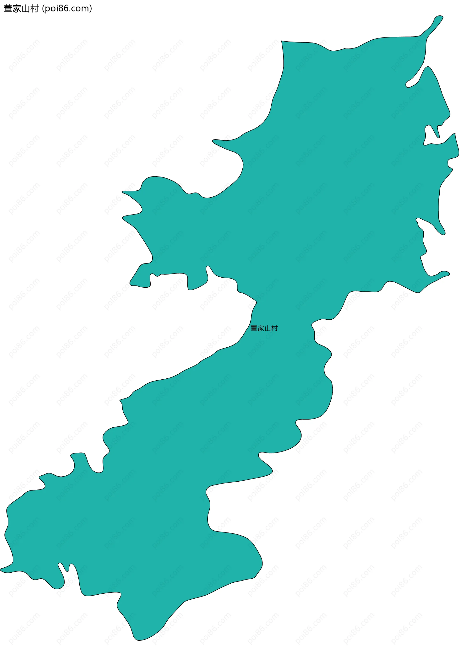 董家山村边界地图