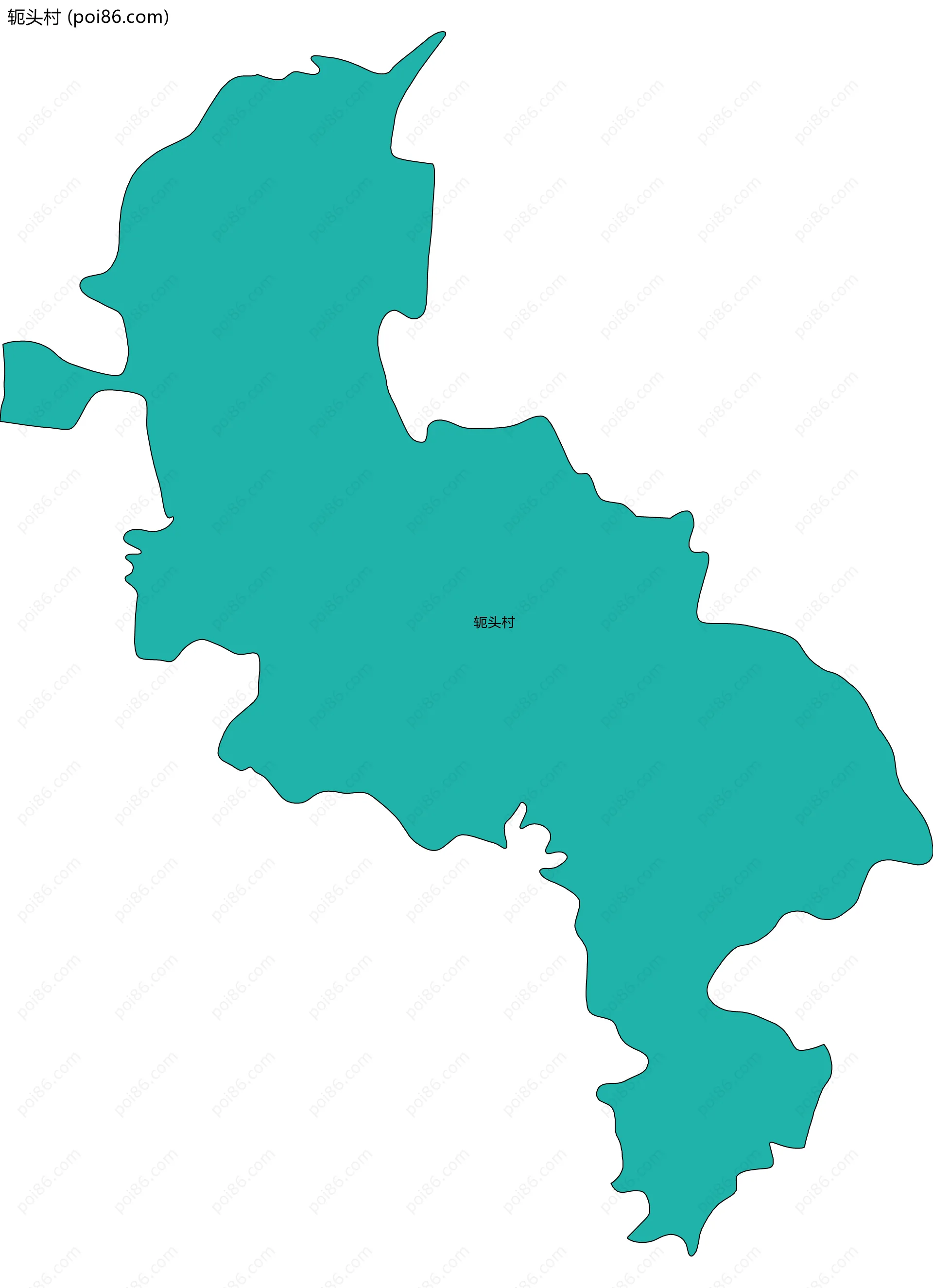 轭头村边界地图
