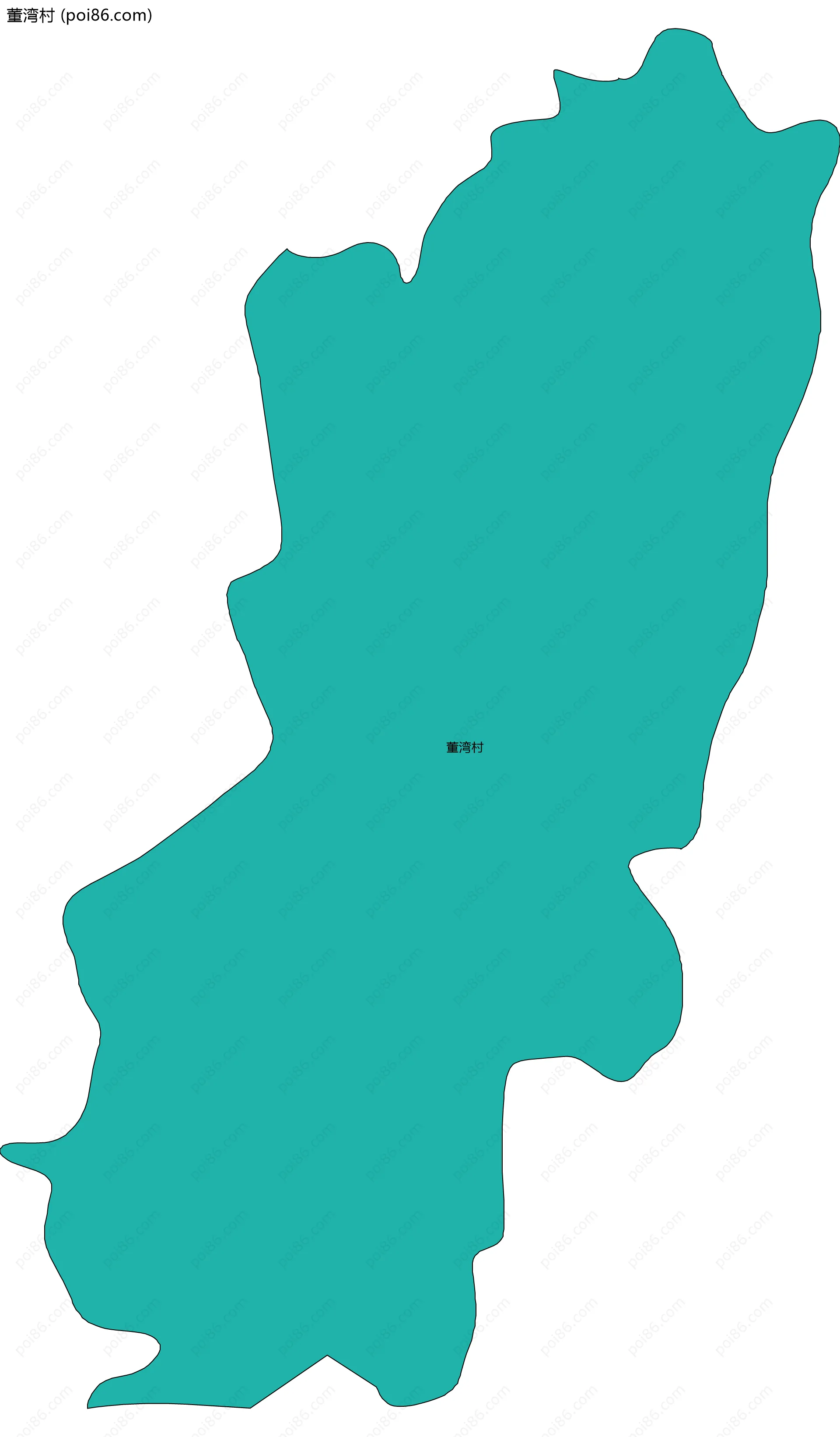 董湾村边界地图