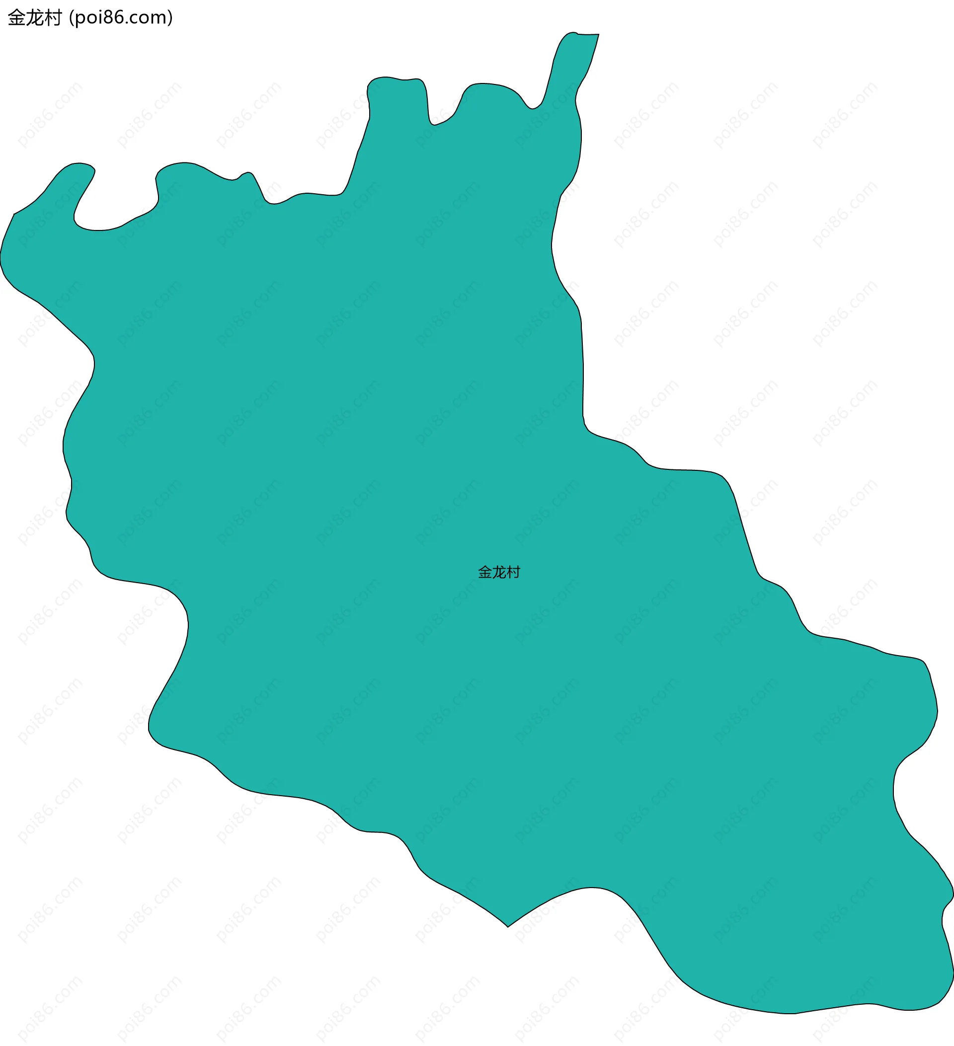 金龙村边界地图