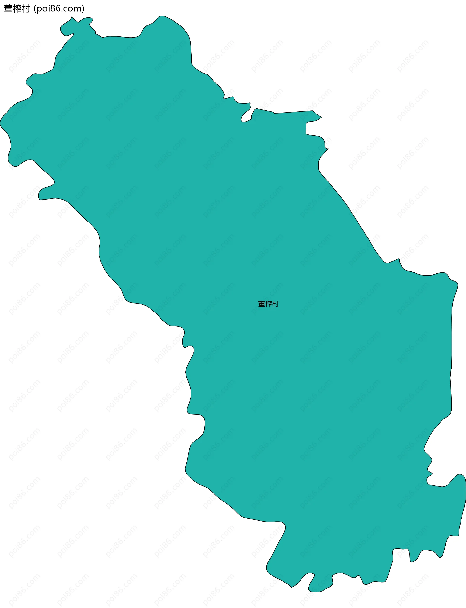 董榨村边界地图