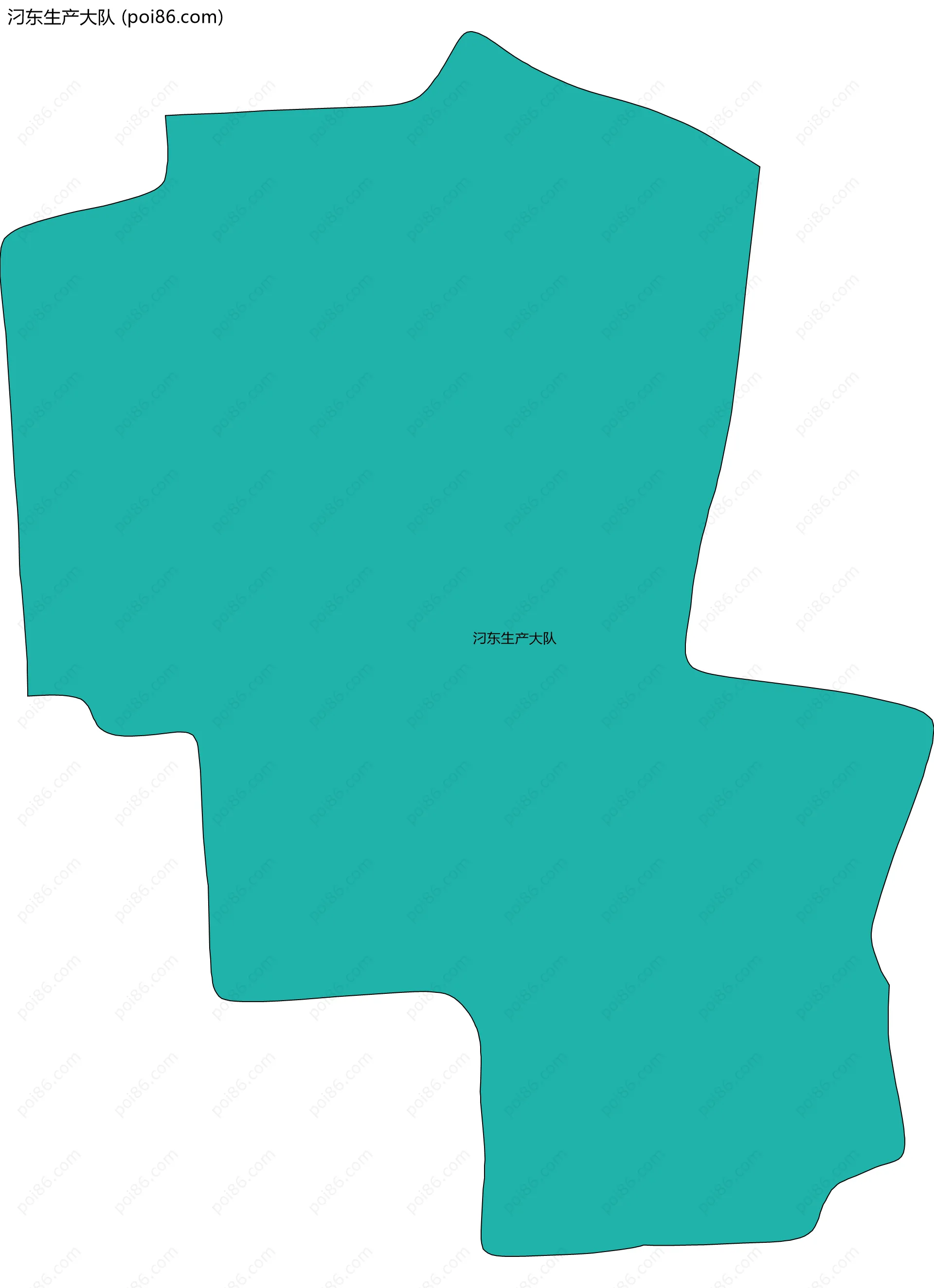 汈东生产大队边界地图