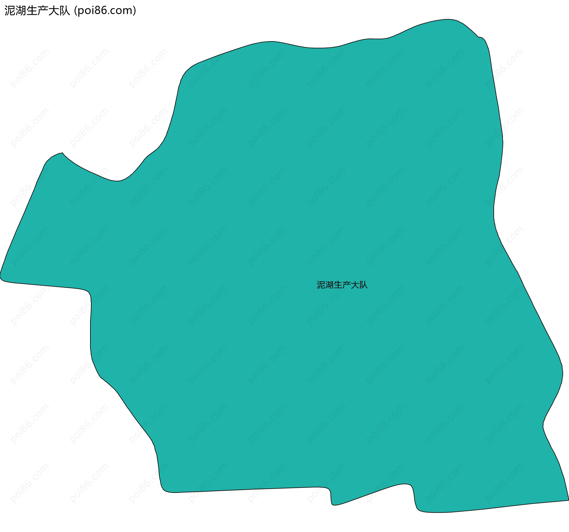 泥湖生产大队边界地图