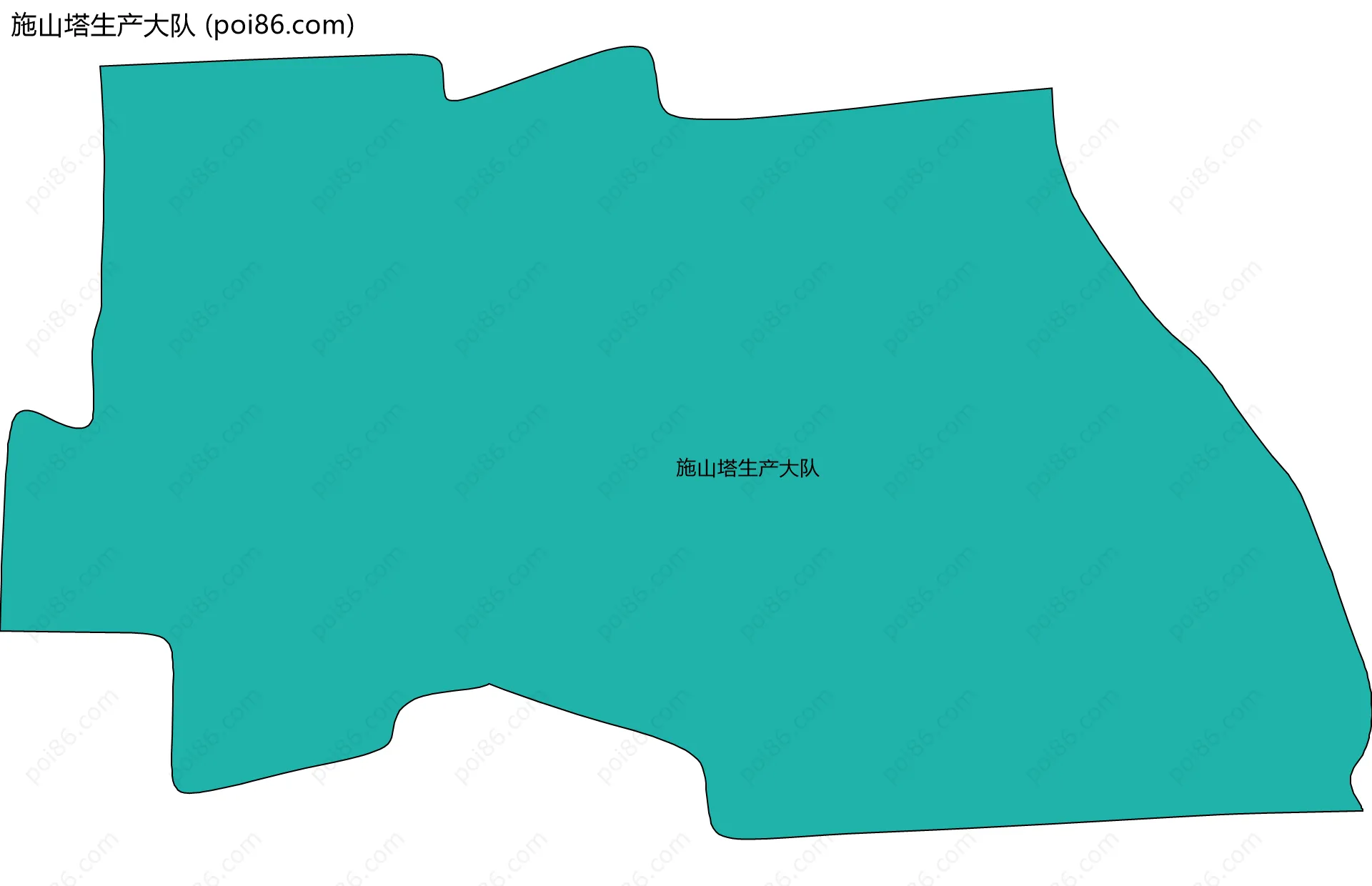 施山塔生产大队边界地图