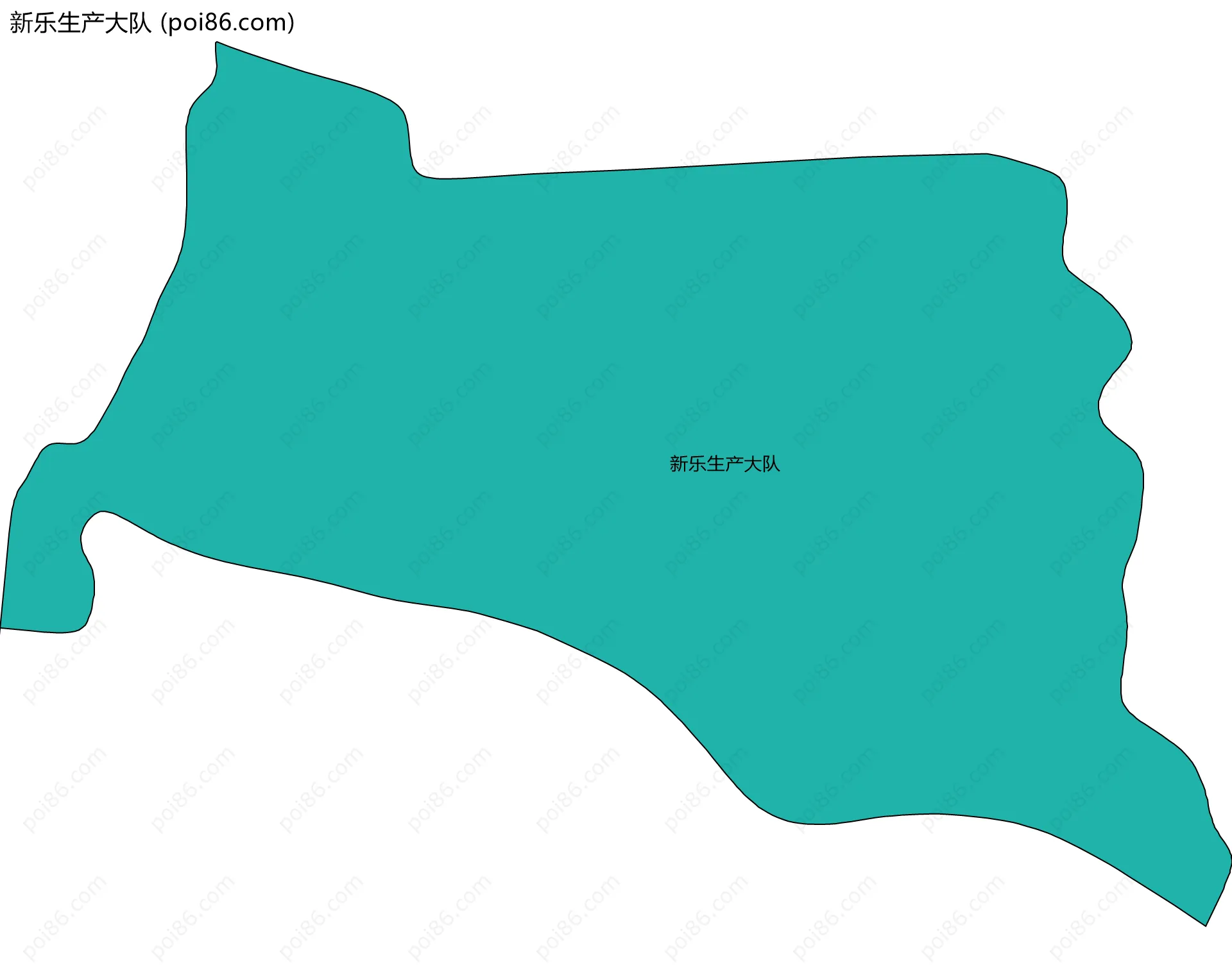 新乐生产大队边界地图