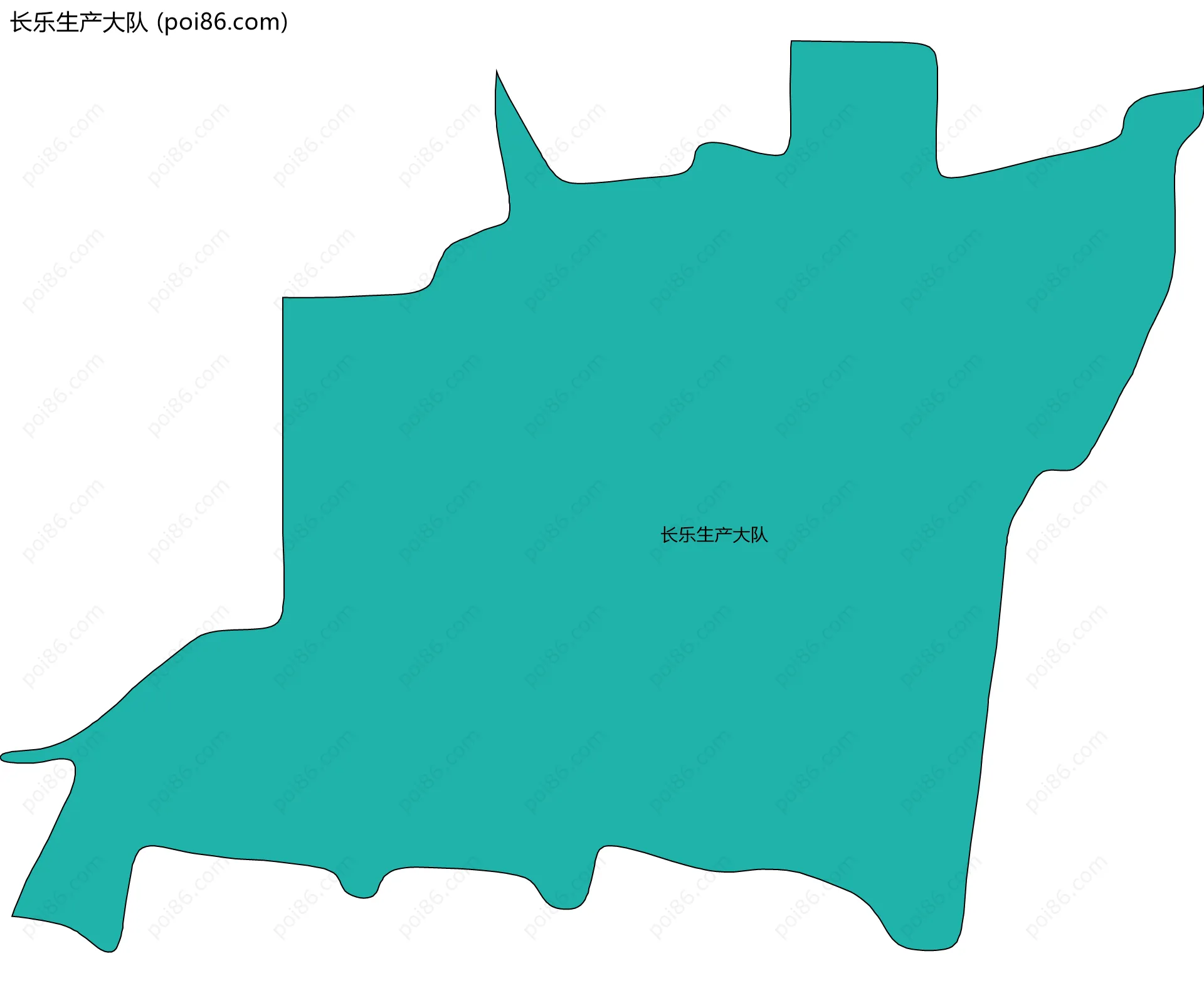 长乐生产大队边界地图