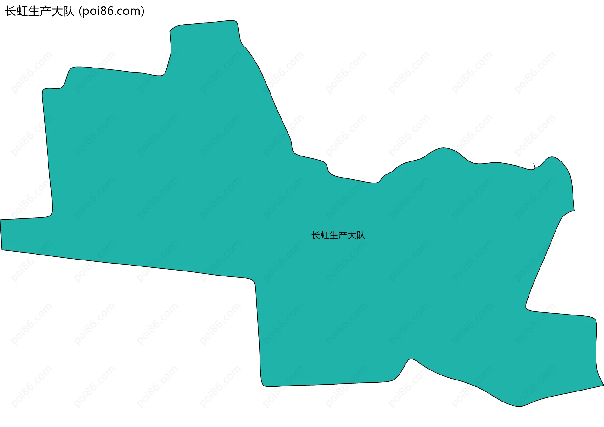 长虹生产大队边界地图