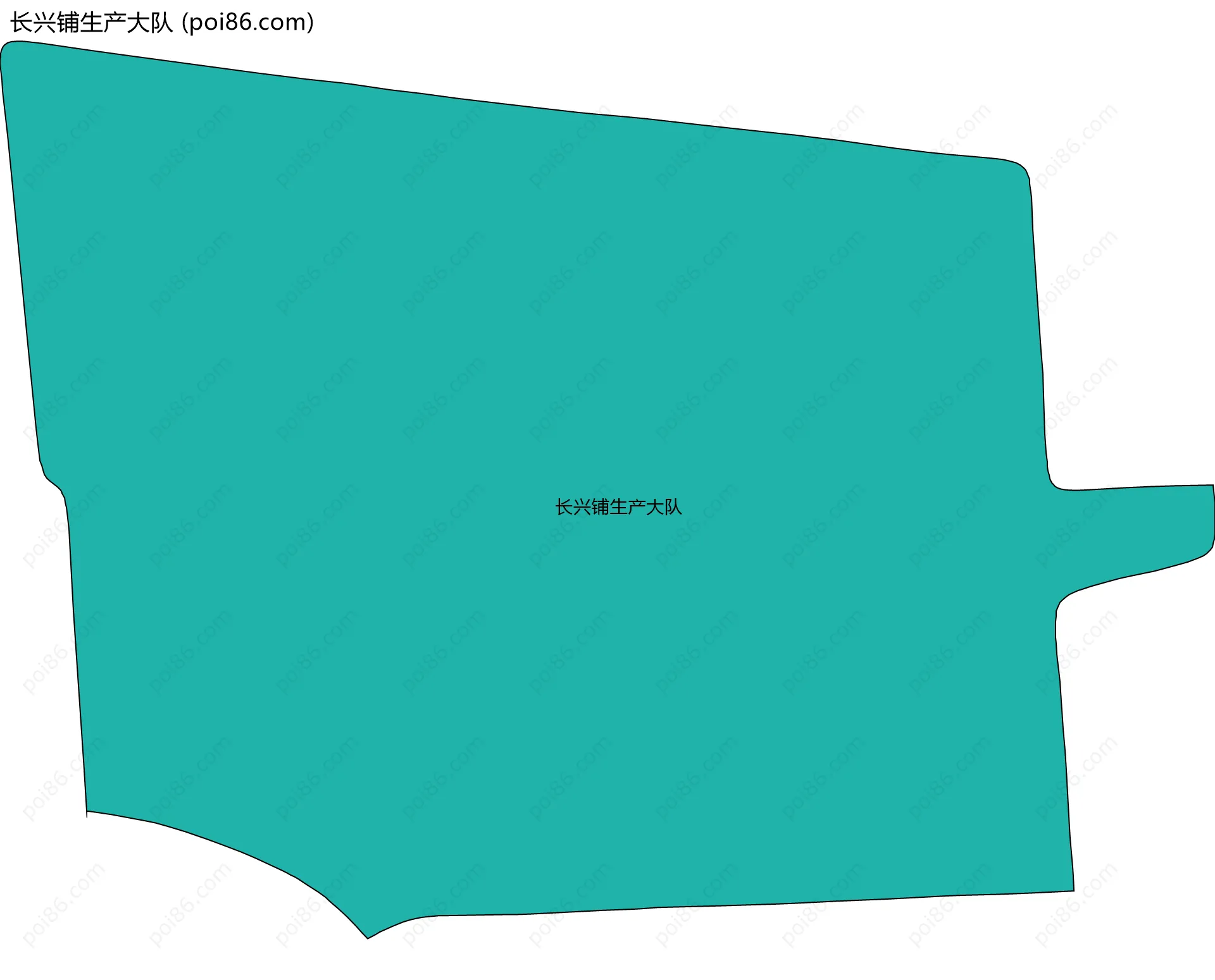 长兴铺生产大队边界地图