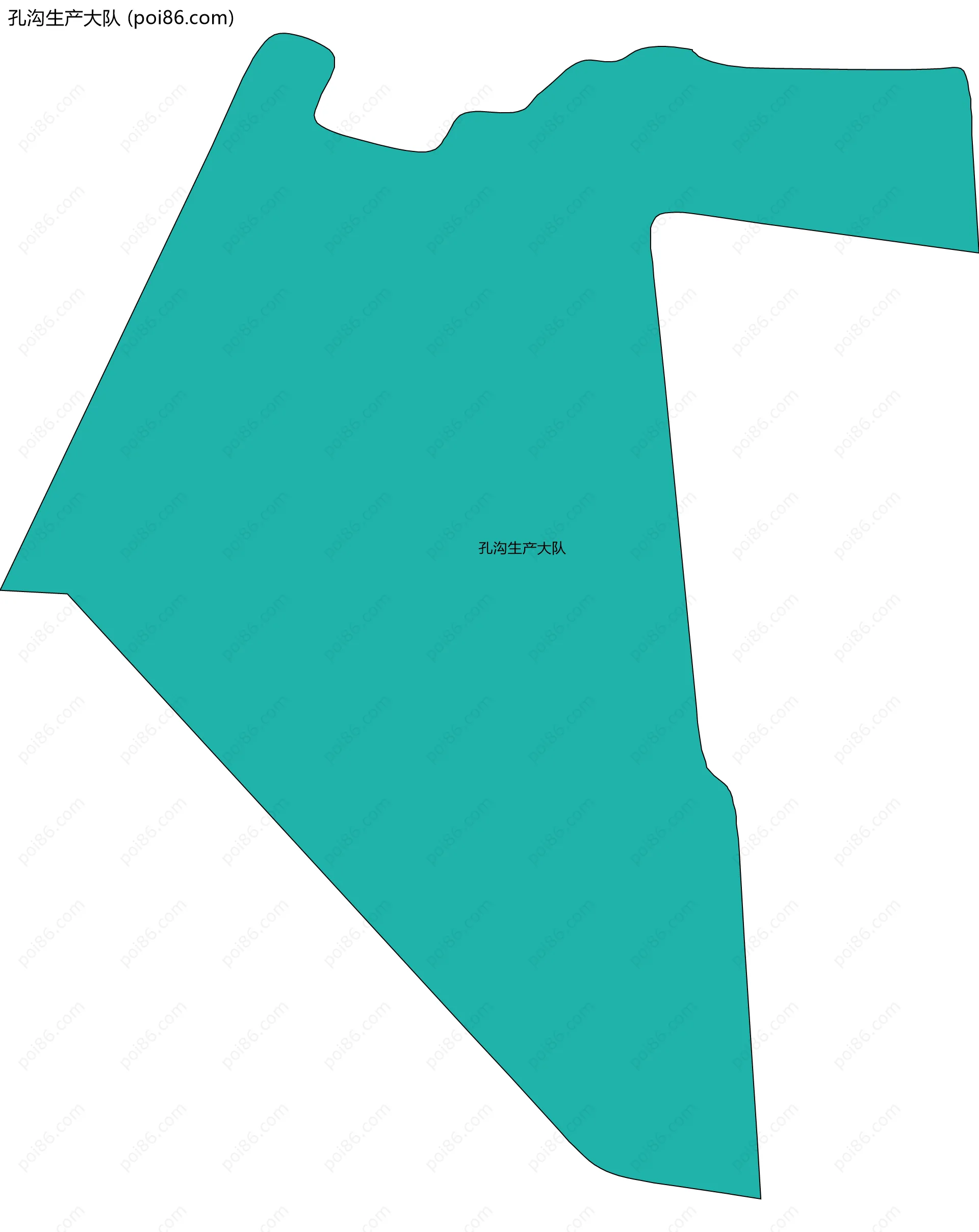 孔沟生产大队边界地图