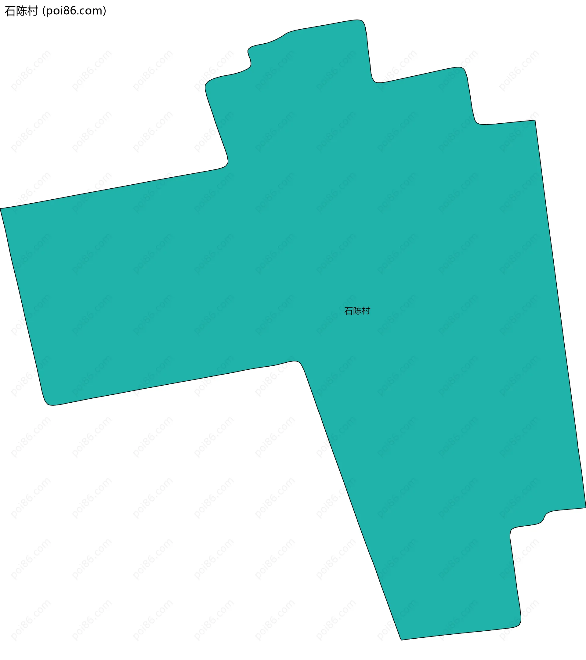 石陈村边界地图