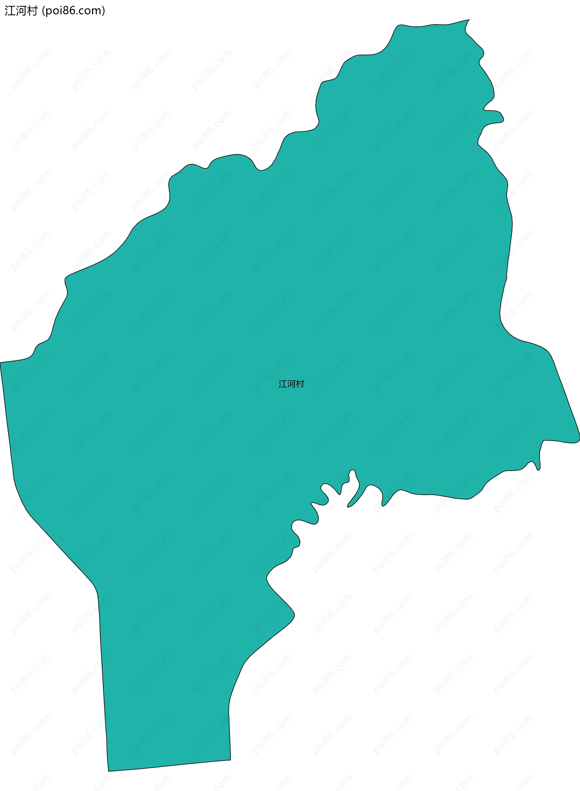 江河村边界地图