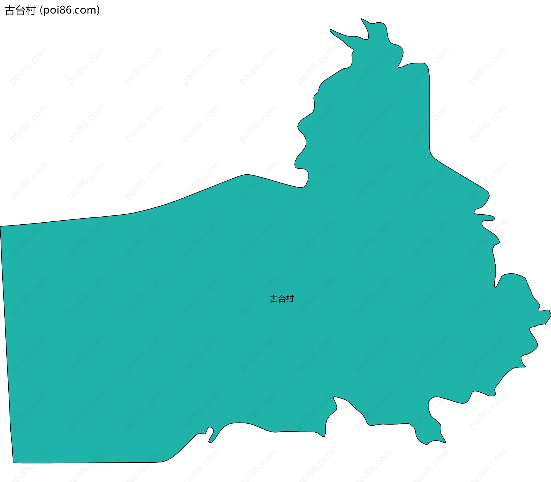 古台村边界地图