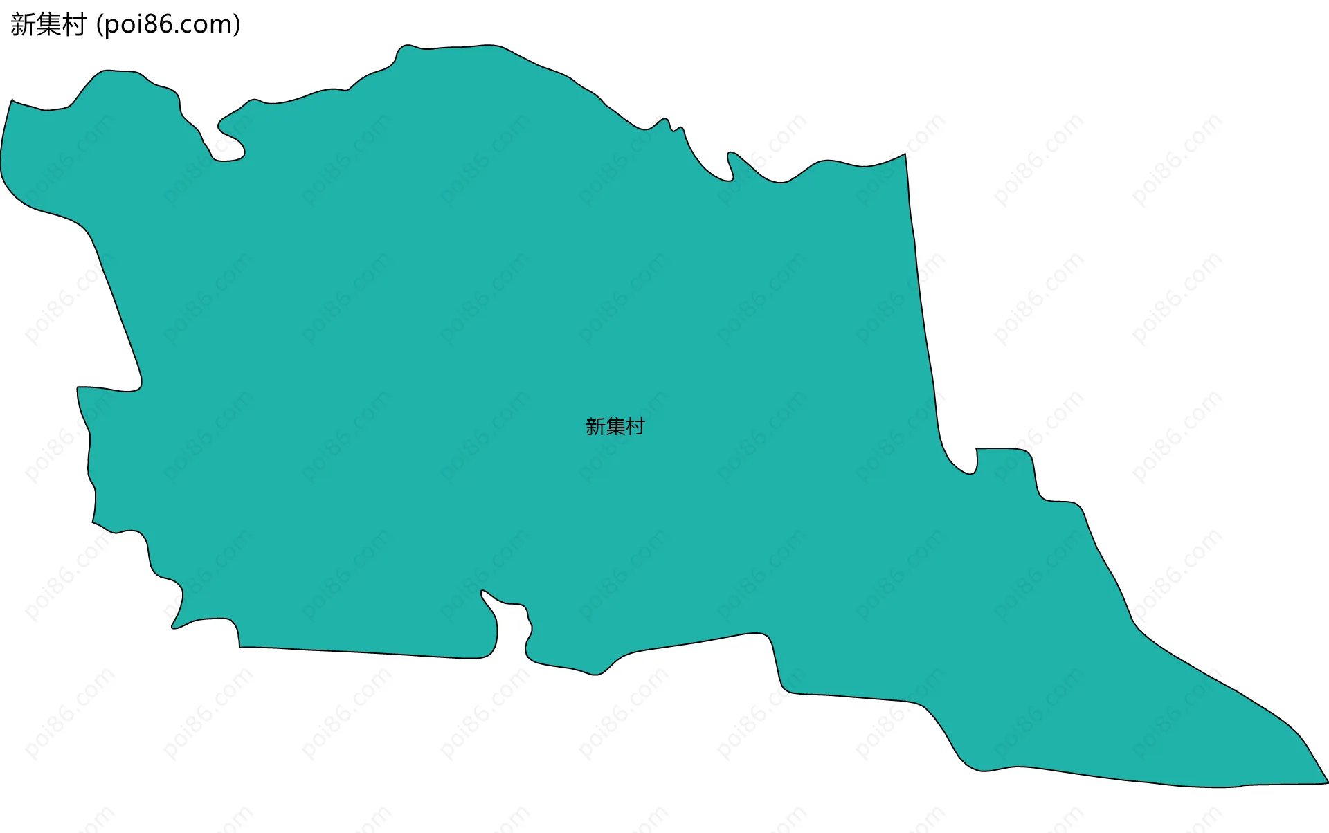 新集村边界地图