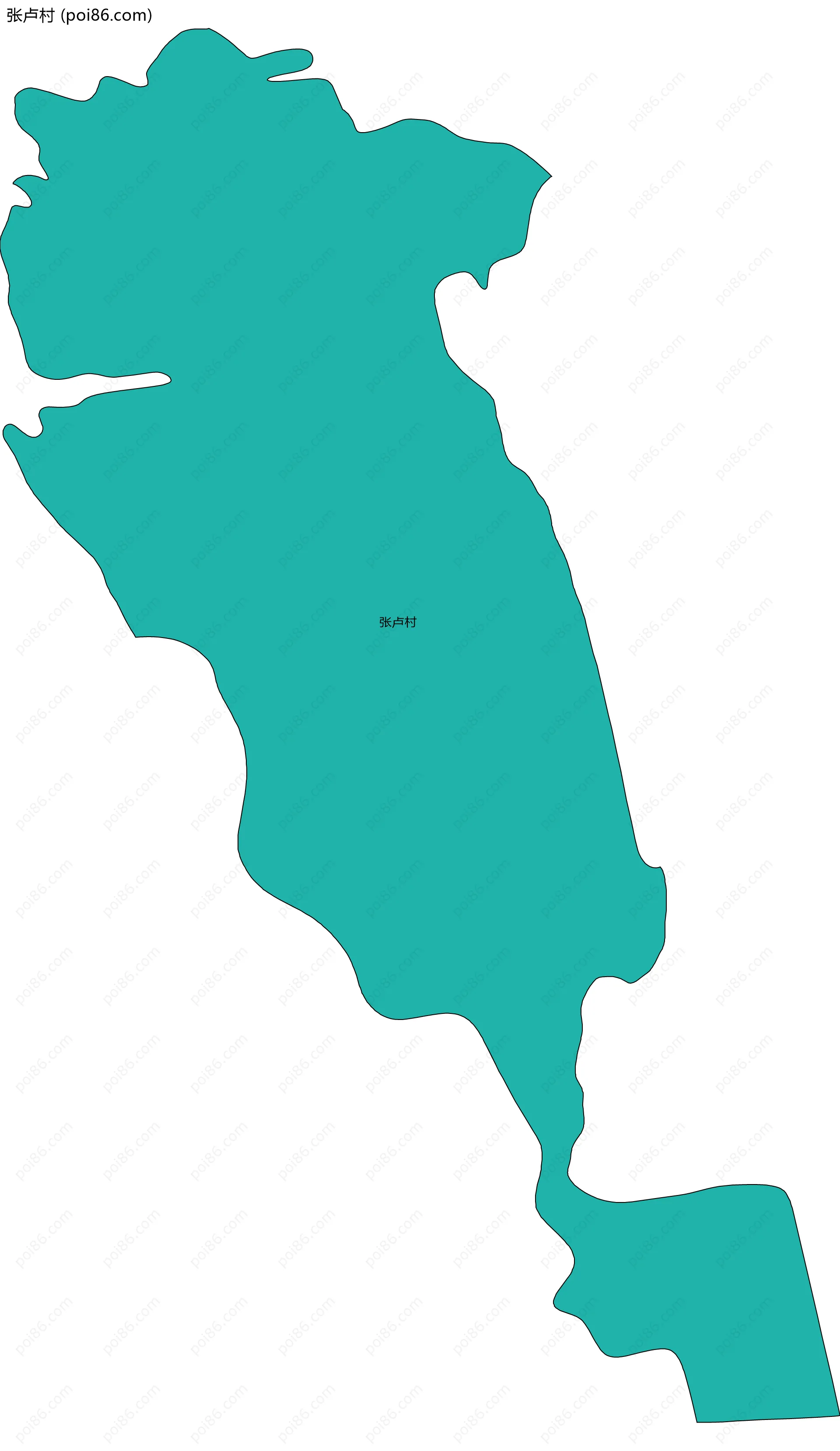 张卢村边界地图