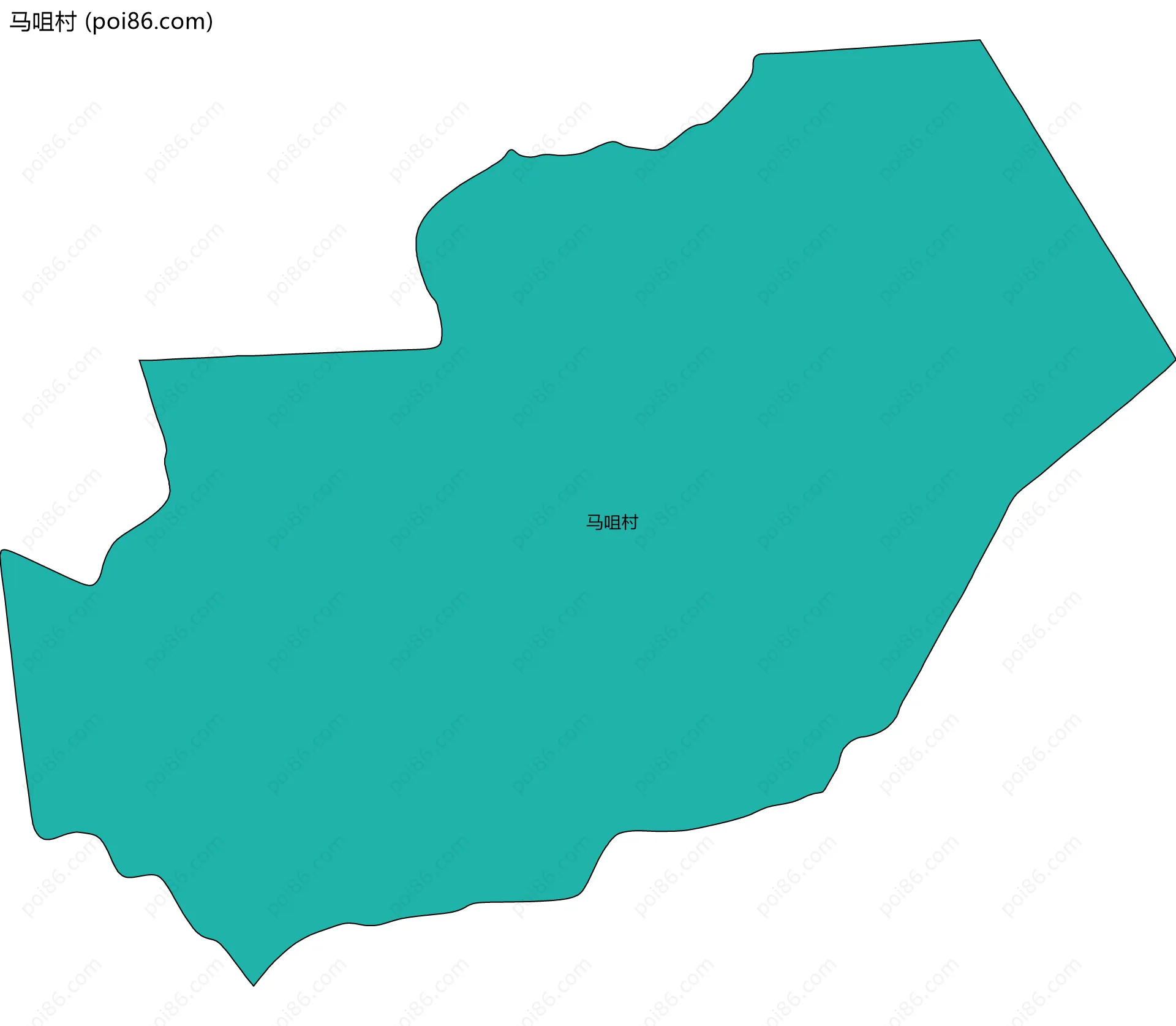 马咀村边界地图