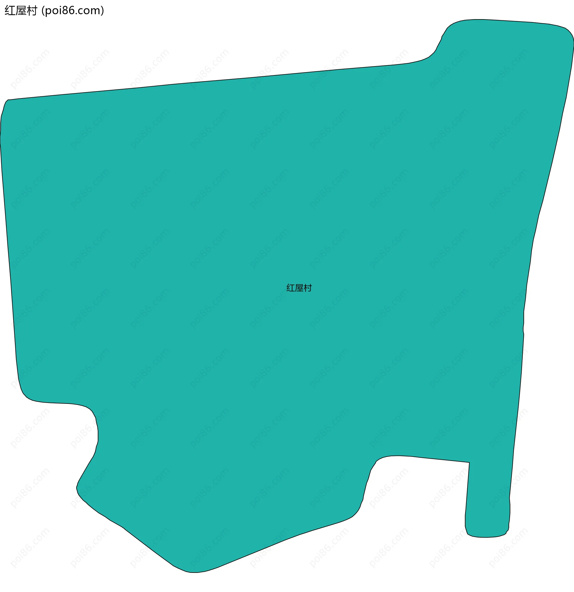 红屋村边界地图